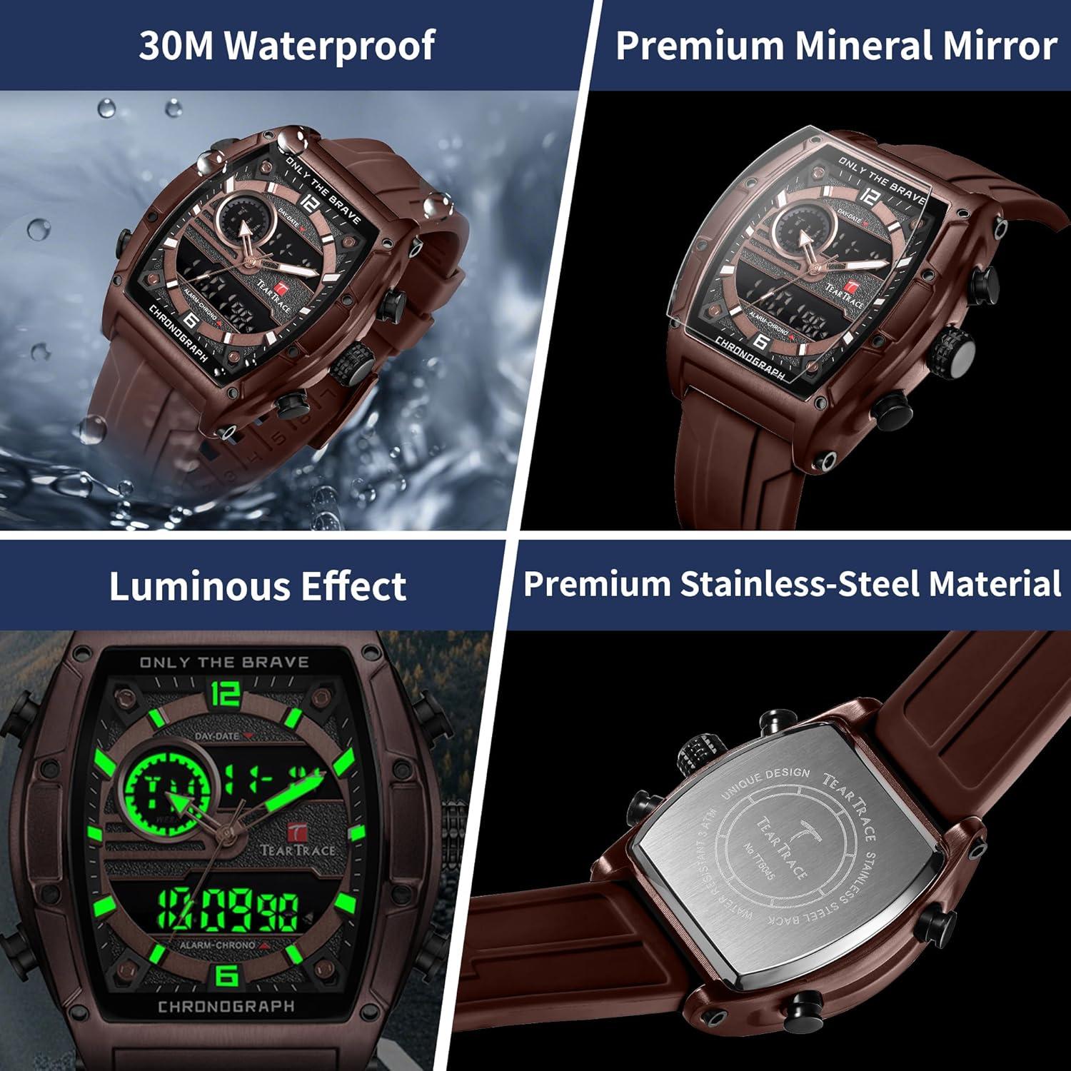 Reloj Deportivo Analógico-Digital TEARTRACE TT6045-CA 3ATM