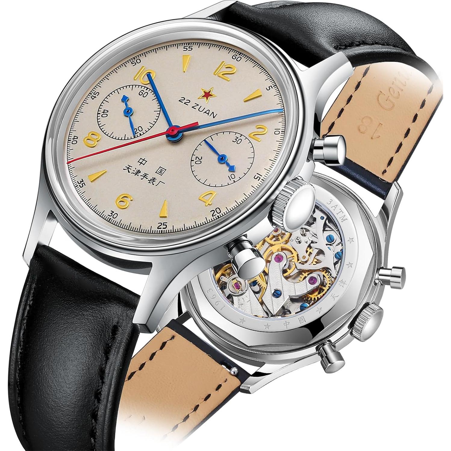 Reloj Mecánico Cronógrafo Aviación Sea-Gull 1963 Hombre