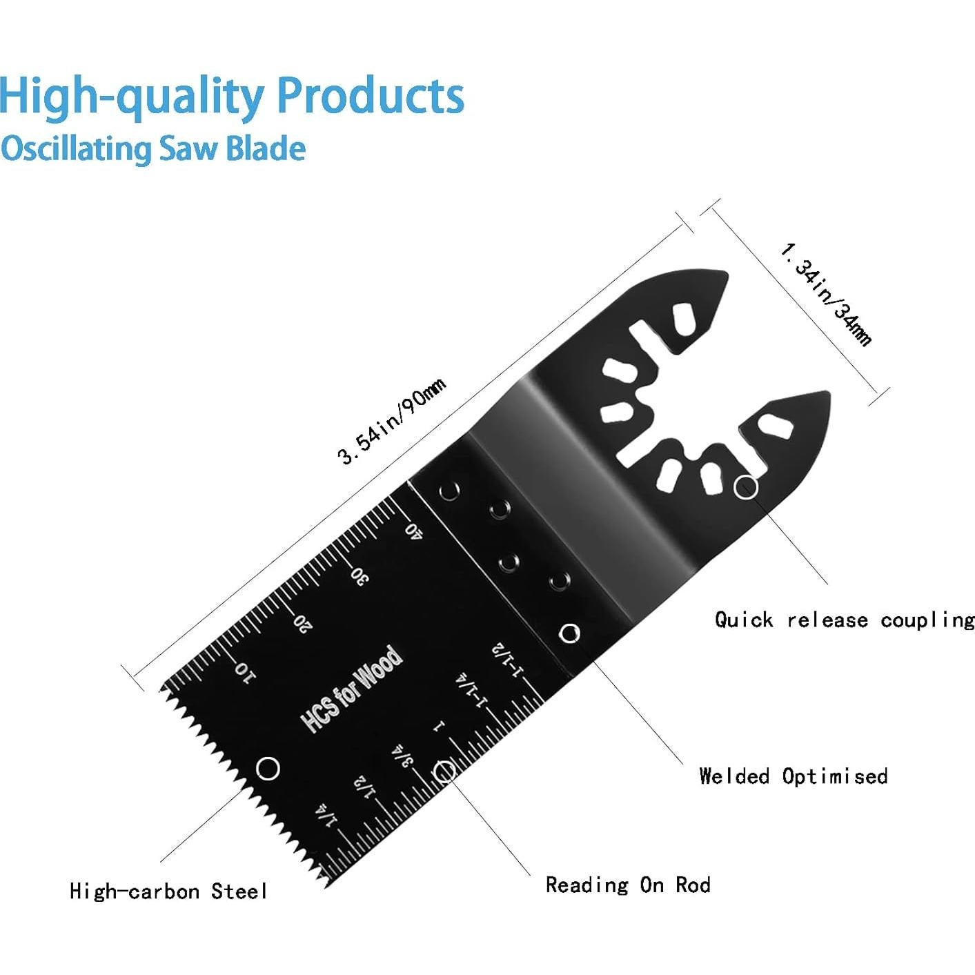 55 Cuchillas Oscilantes AIFICUT para Madera y Metal