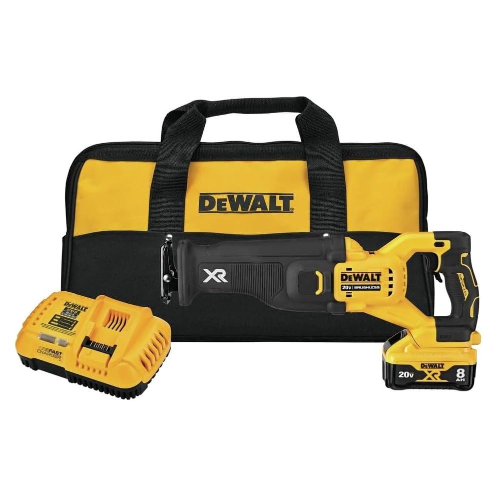 Sierra Recíproca DEWALT 20V MAX XR DCS368 con Batería 8Ah