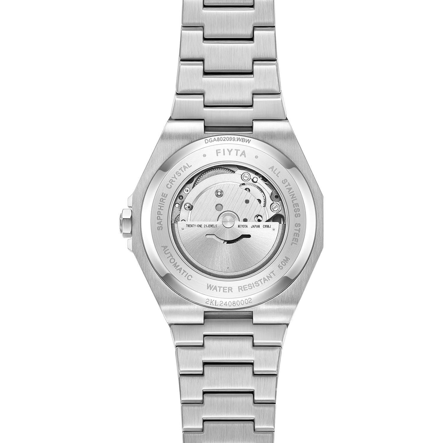 Reloj Automático para Hombre FIYTA DGA802099 Esfera Negra