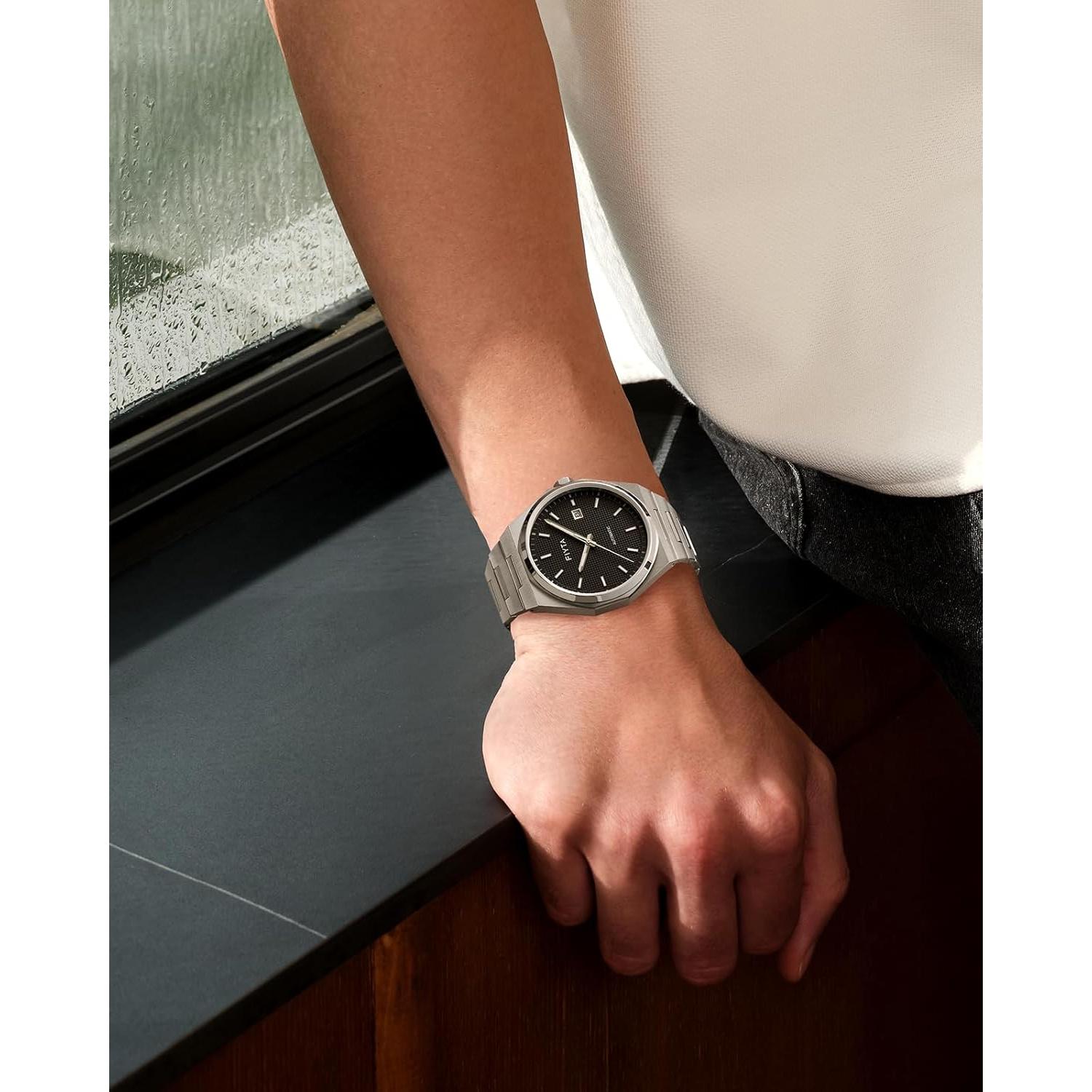 Reloj Automático para Hombre FIYTA DGA802099 Esfera Negra