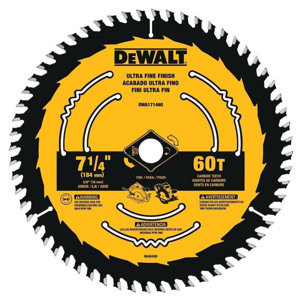 Sierra Circular DEWALT DWA171460 18,42 cm 60 Dientes Madera