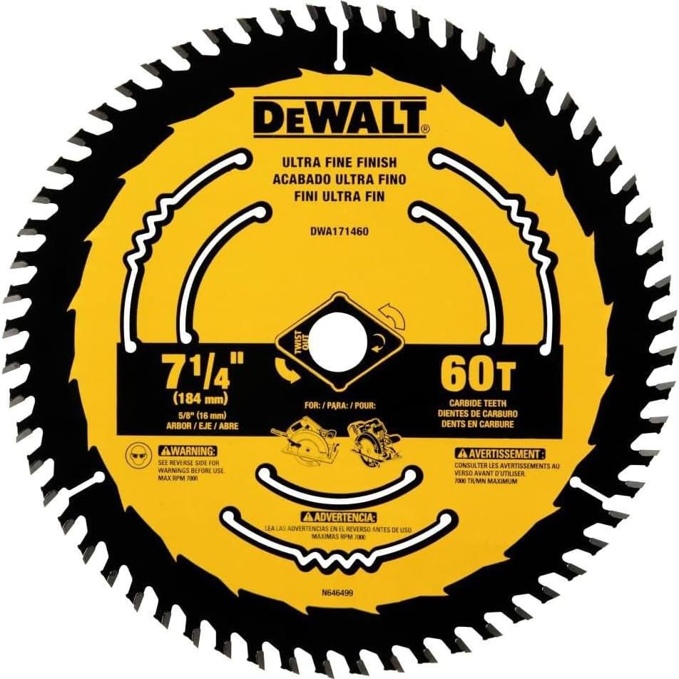 Sierra Circular DEWALT DWA171460 18,42 cm 60 Dientes Madera