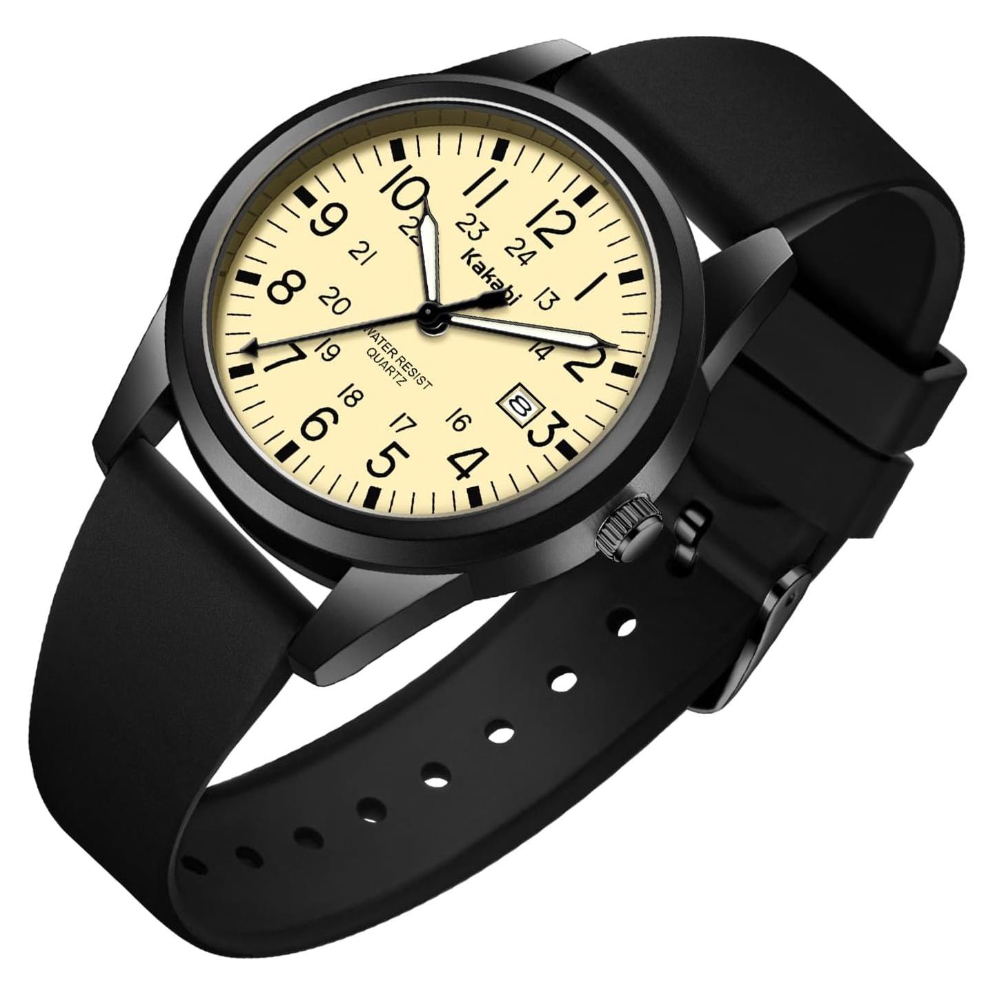 Reloj Analógico Deportivo Militar Unisex Kakabi K7301B 39mm