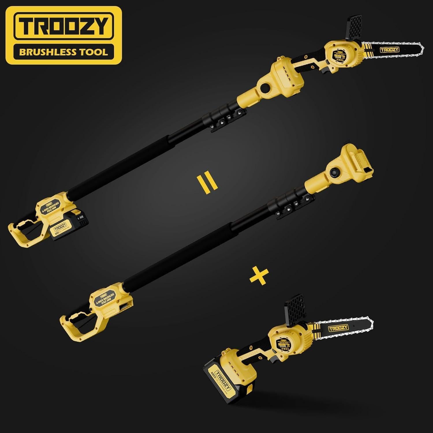 Sierra de Poste TROOZY 2-en-1 6" Batería 21V 9FT