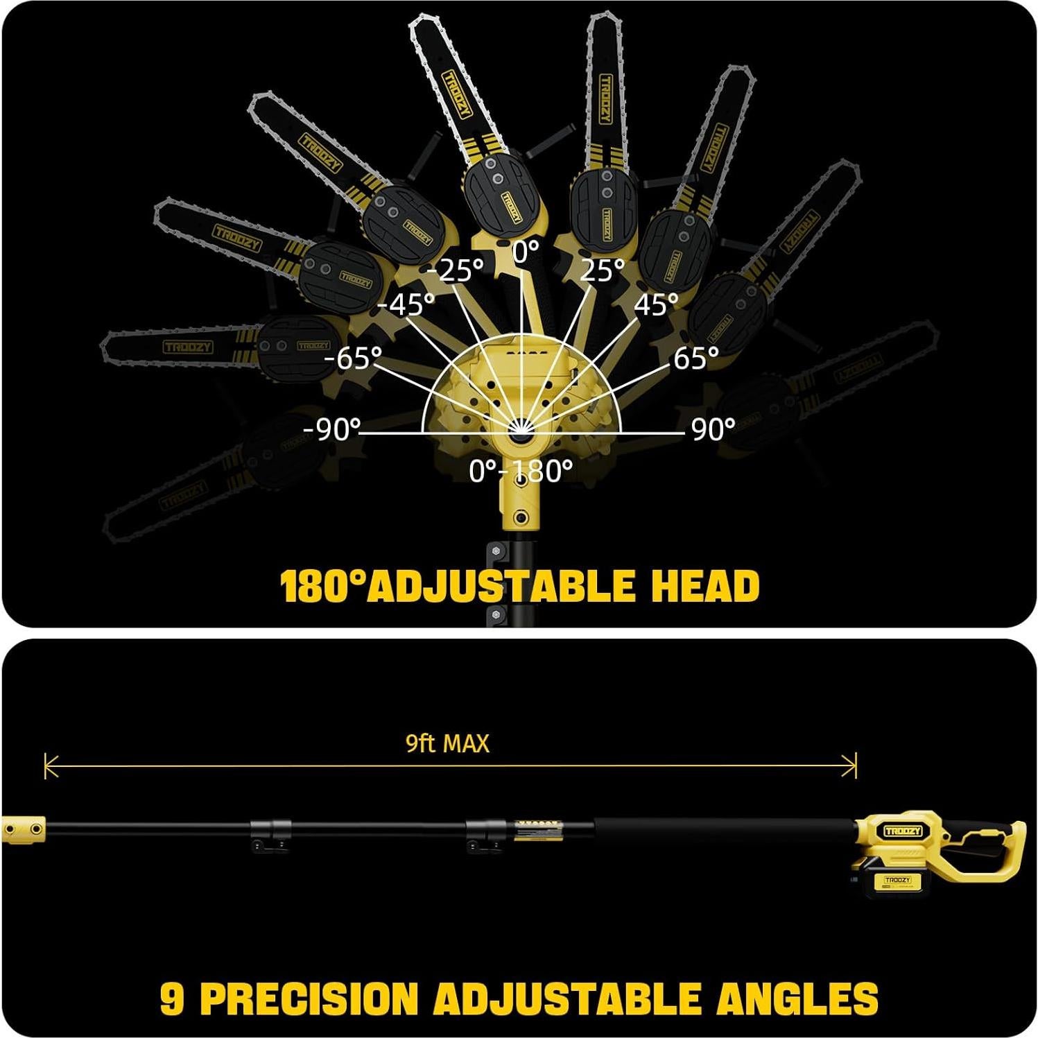 Sierra de Poste TROOZY 2-en-1 6" Batería 21V 9FT