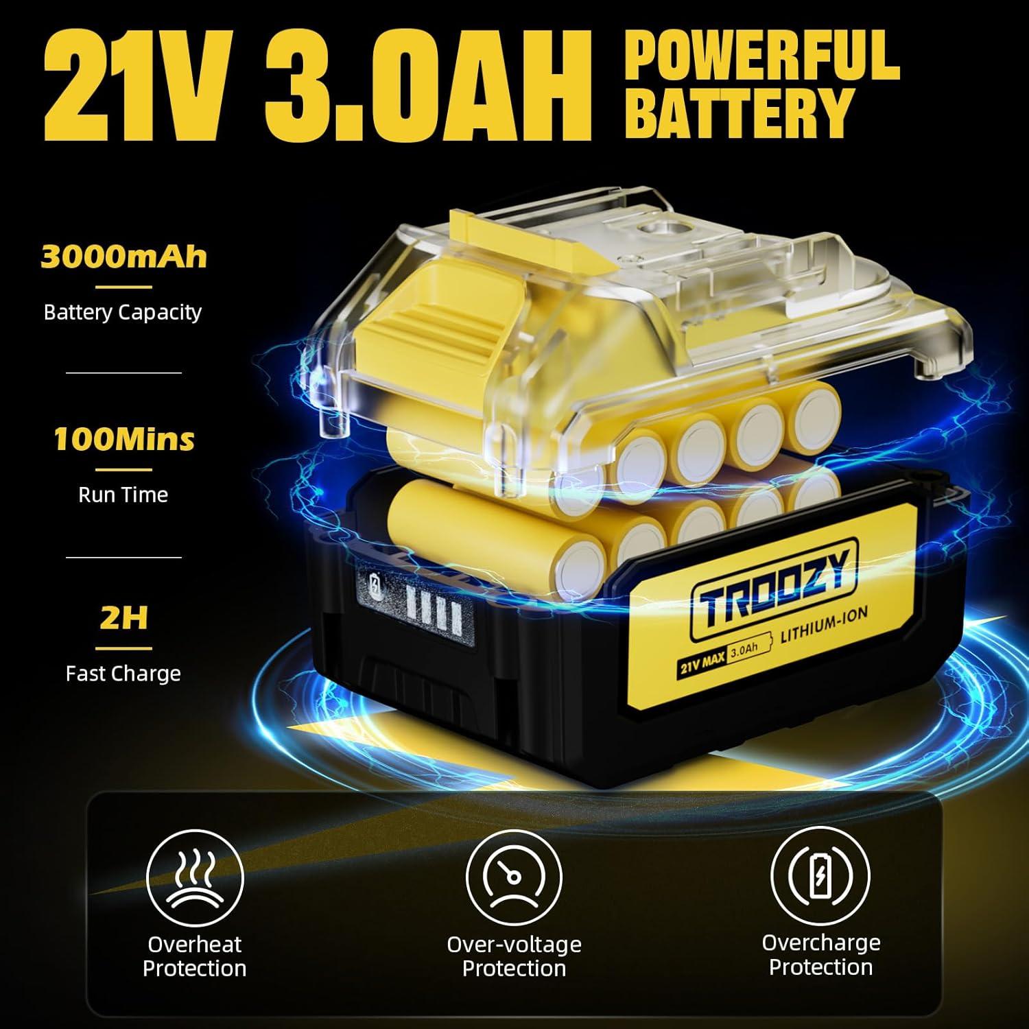 Sierra de Poste TROOZY 2-en-1 6" Batería 21V 9FT