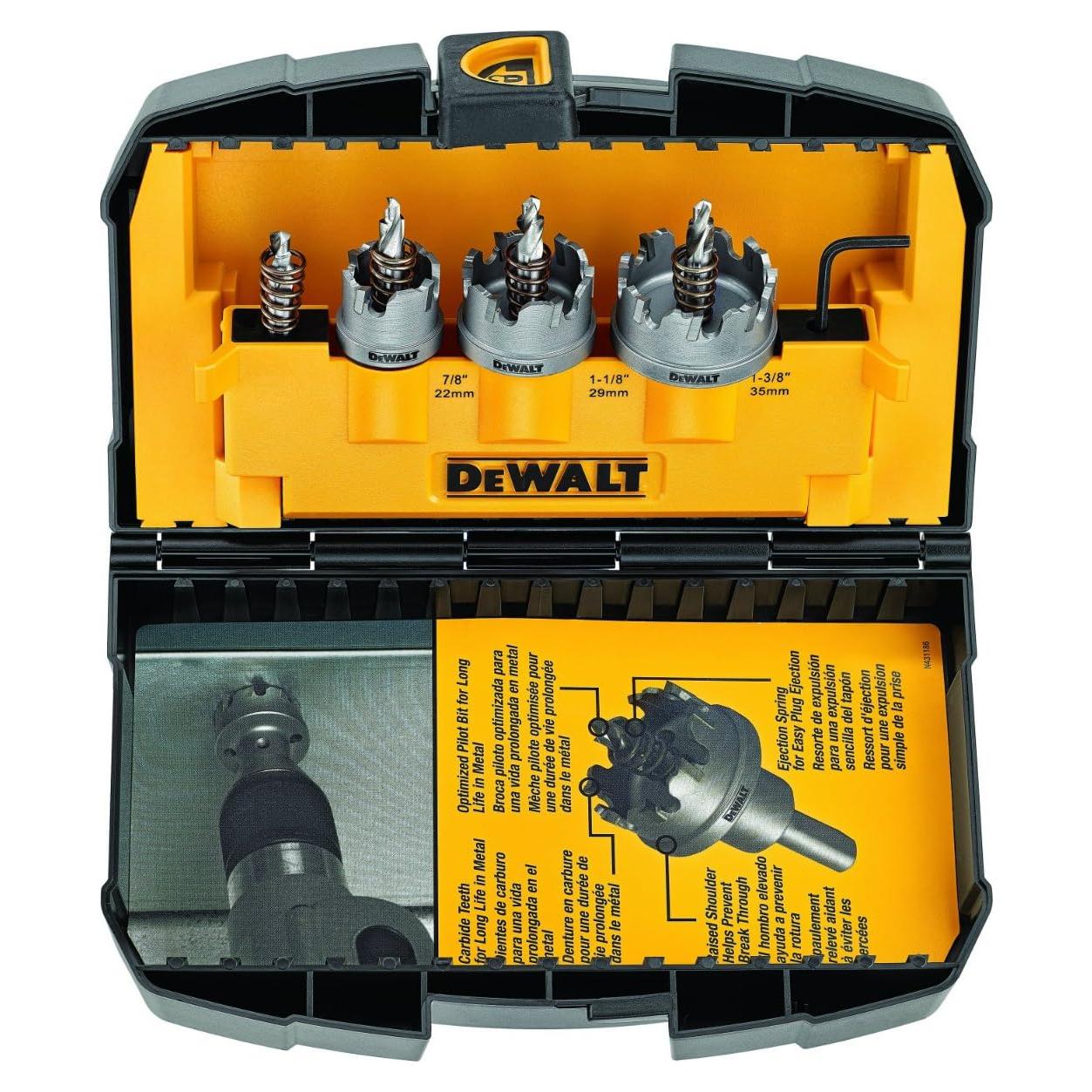 Juego de Sierras de Corte de Metal DEWALT DWACM1802, 3 Piezas