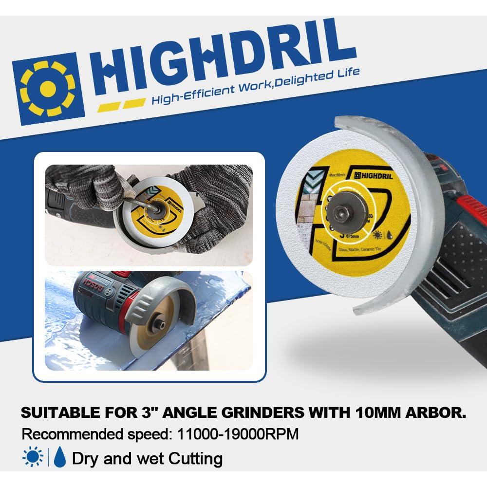 Juego de Hojas de Sierra Circular HIGHDRIL 75mm 4pcs