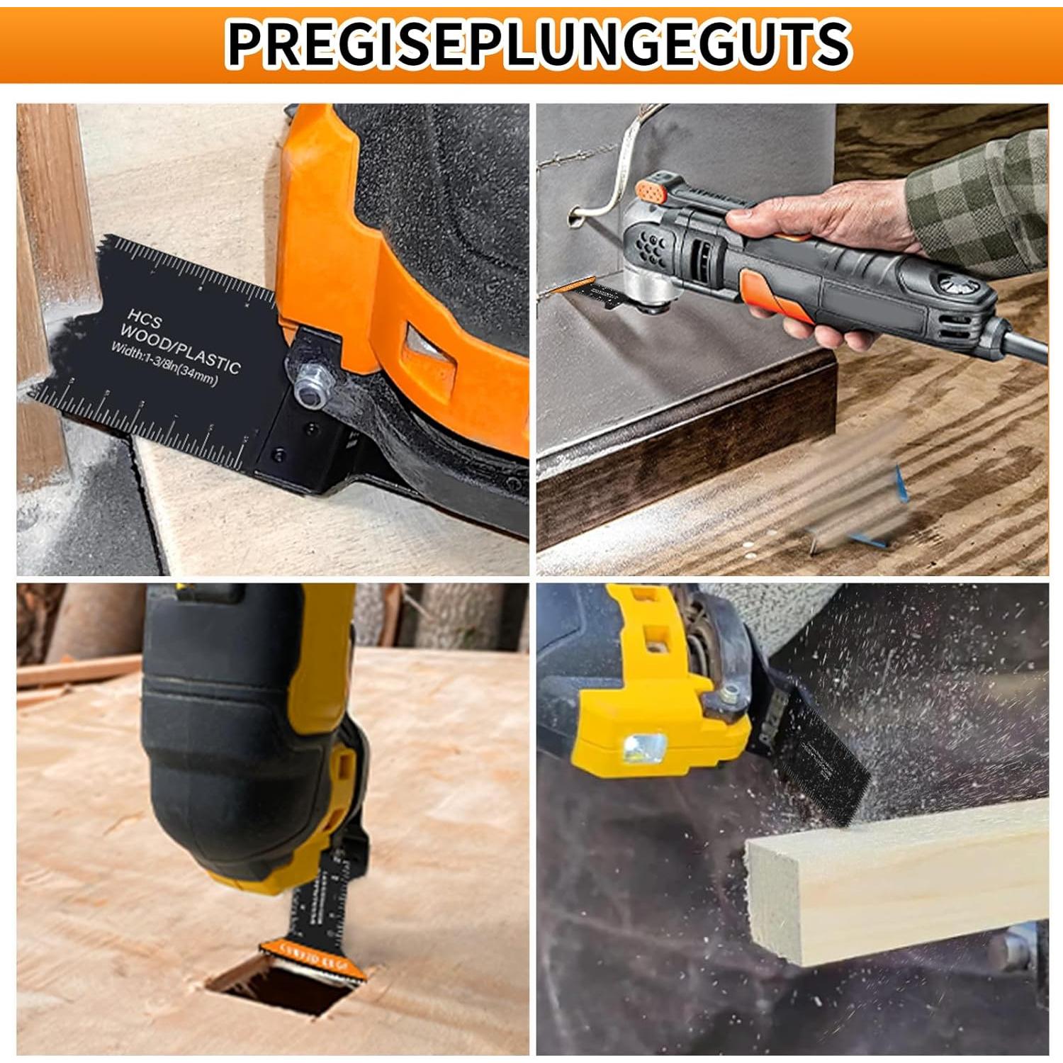 Juego de 50 Cuchillas Oscilantes AMZWEI para Metal y Madera