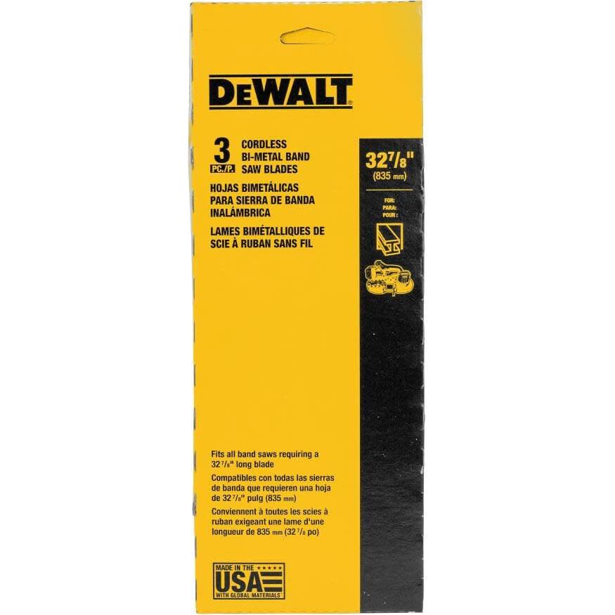 Hojas de sierra de cinta DEWALT 83,19 cm Bi-Metal 3-Pack
