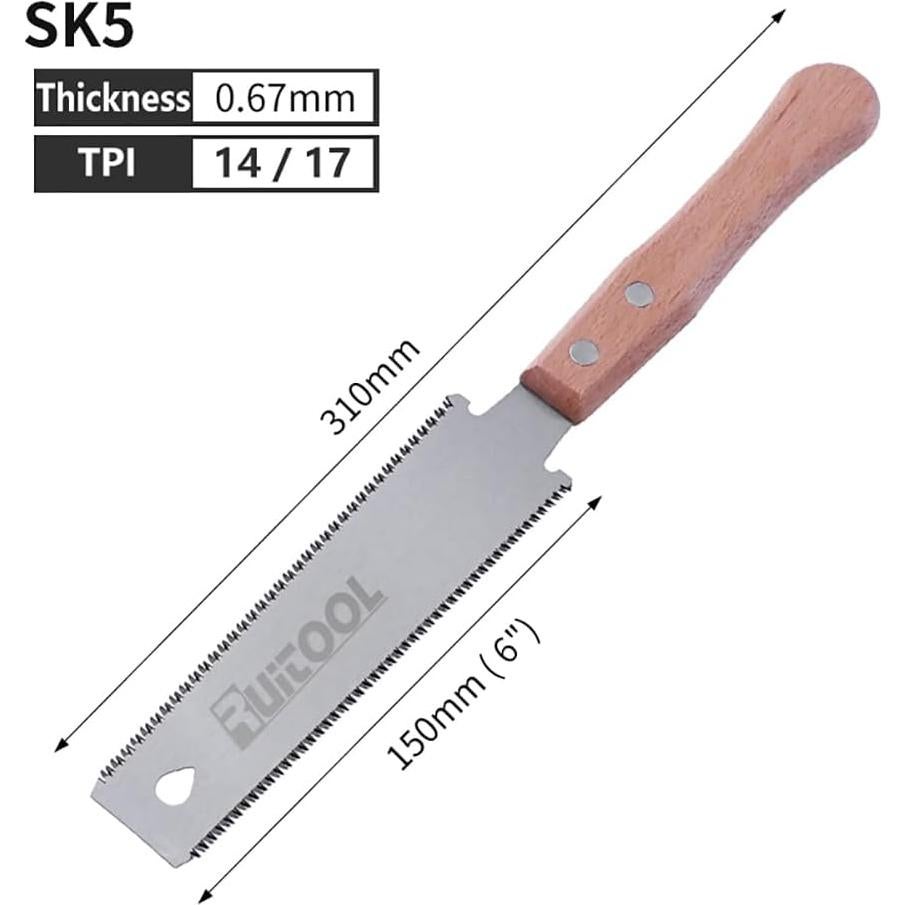 Sierra Manual Japonesa RUITOOL 15.24 cm Doble Cara SK5