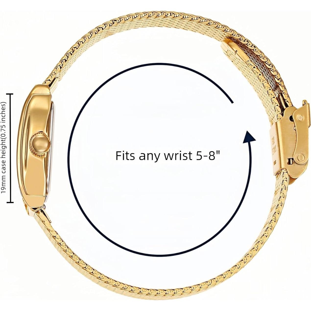 Reloj Vintage para Mujeres Wristology Ruth Art Deco 19mm Dorado