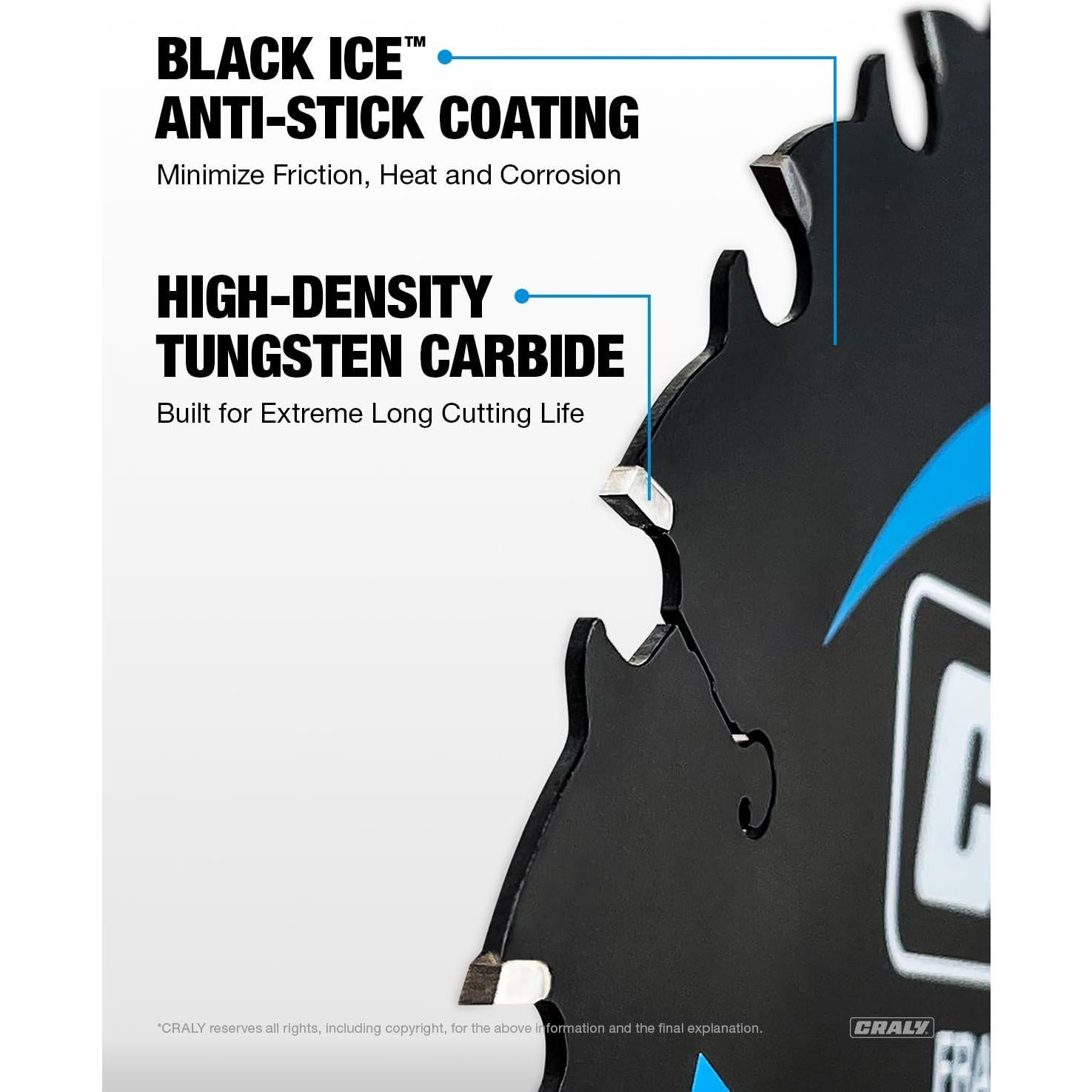 Hoja de Sierra Circular CRALY 18,42 cm 24 Dientes Carburo