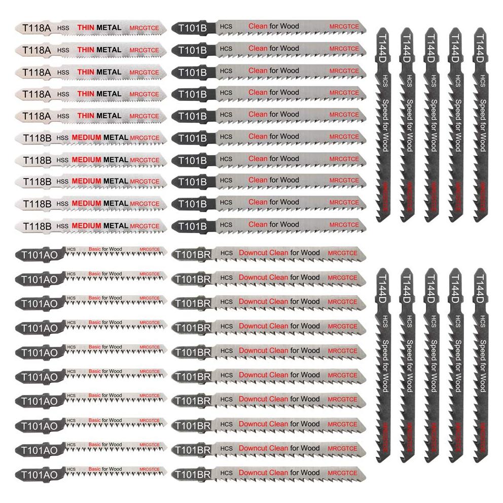 Juego de 50 Hojas de Sierra de Calar MRCGTCE T-Shank