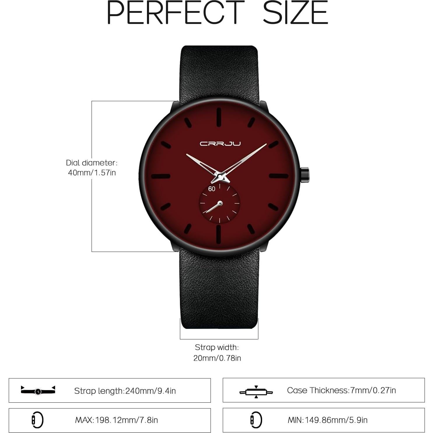 Reloj de Hombre FIZILI 2150 Minimalista Impermeable Cuero