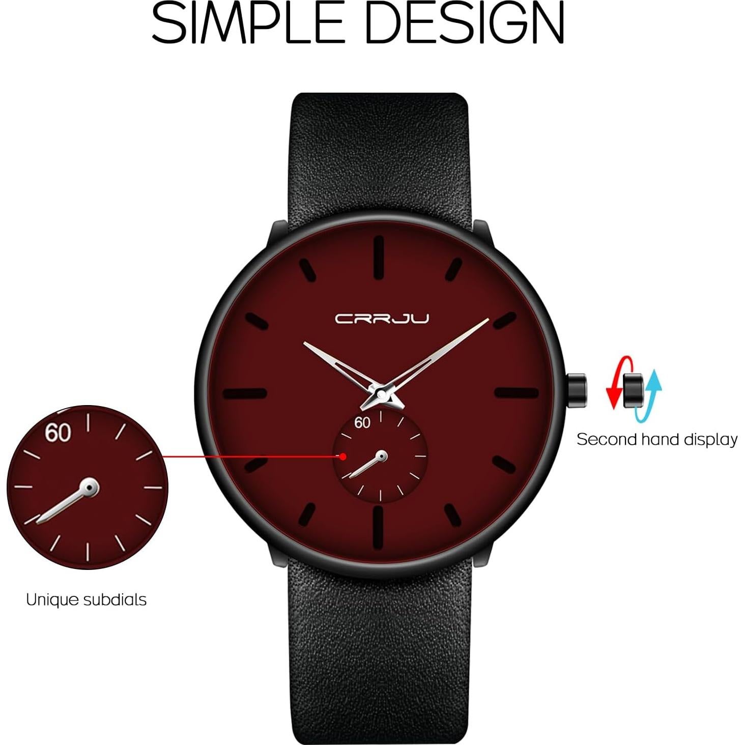 Reloj de Hombre FIZILI 2150 Minimalista Impermeable Cuero