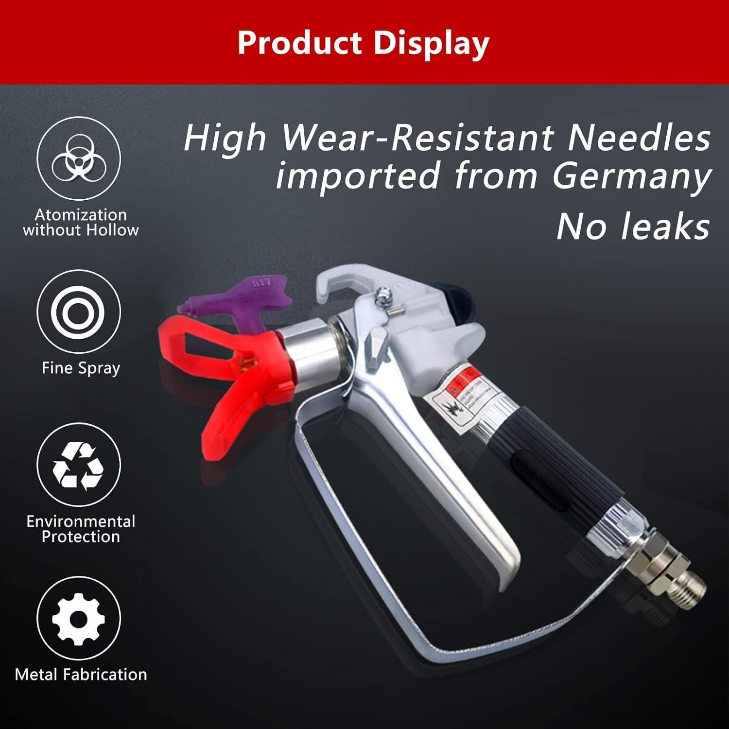 Pistola de Pulverización Sin Aire ZHUITU S-06 3600 PSI