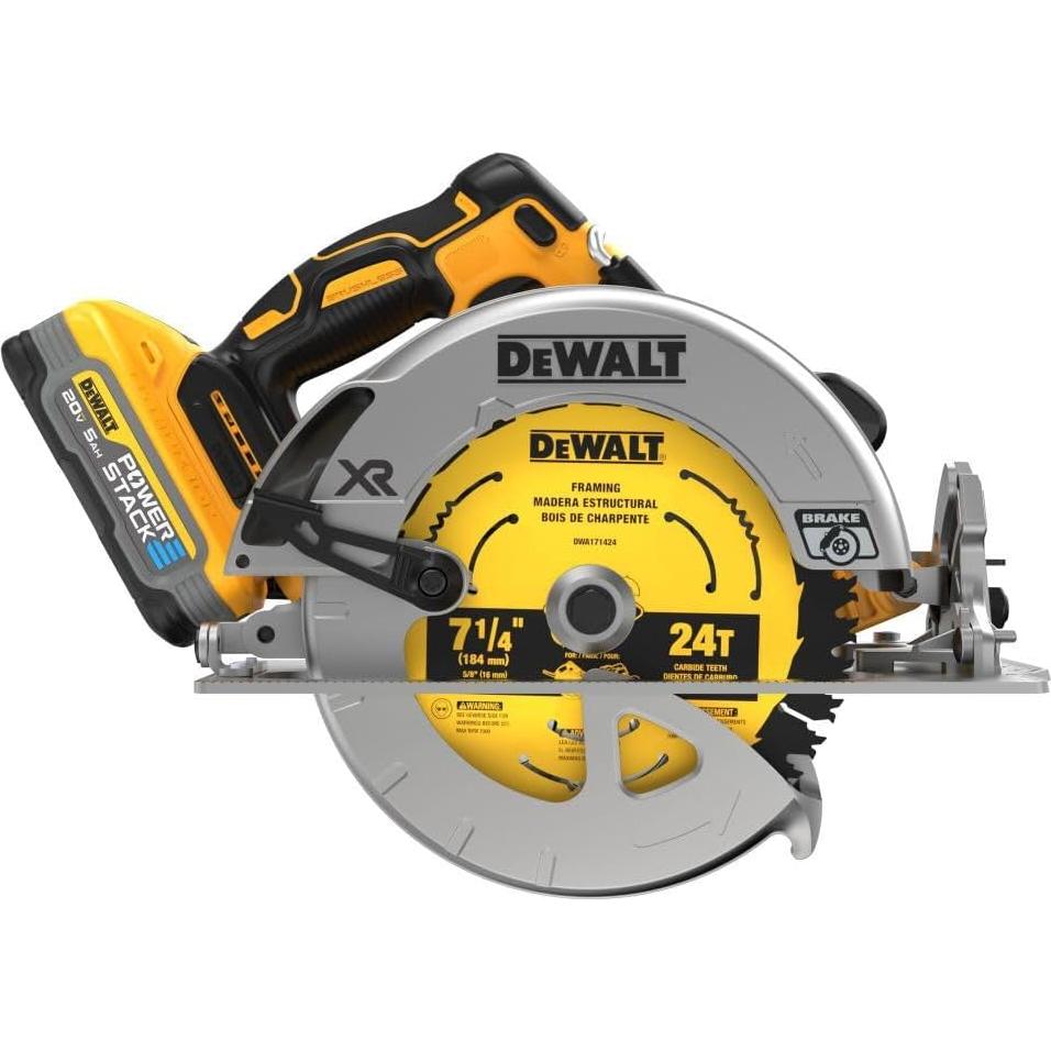 Sierra Circular Inalámbrica DEWALT 20V 7.25" con Batería