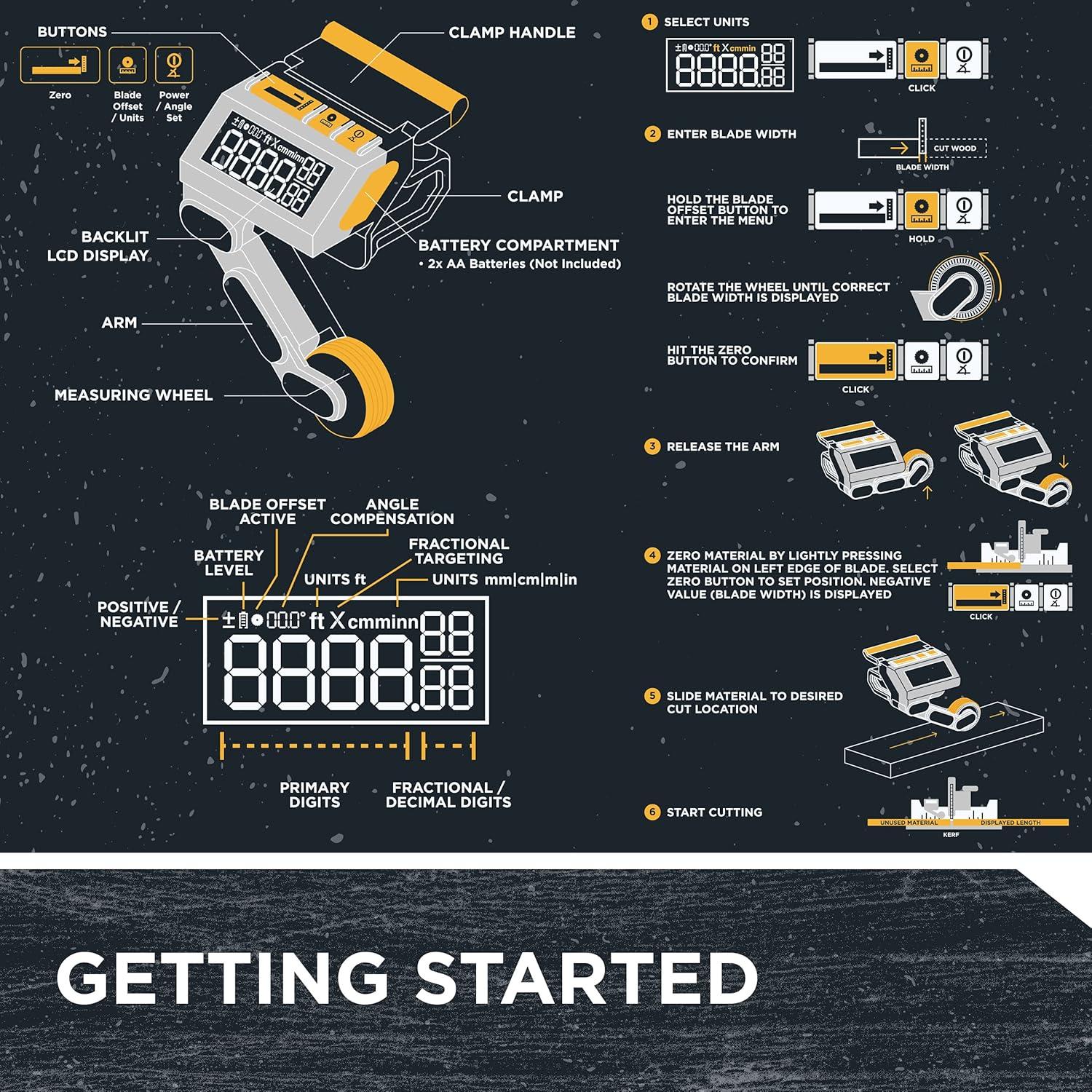REEKON M1 Calibrador Digital para Sierras Ingletadoras