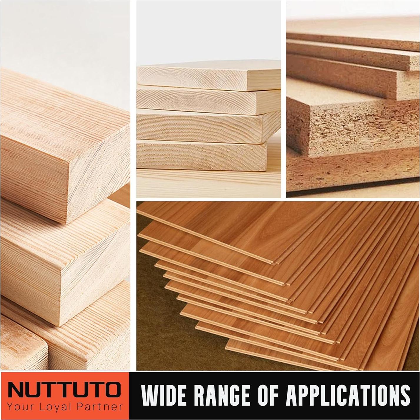 Paquete de 4 Hojas de Sierra Circular NUTTUTO 115mm 24T 40T