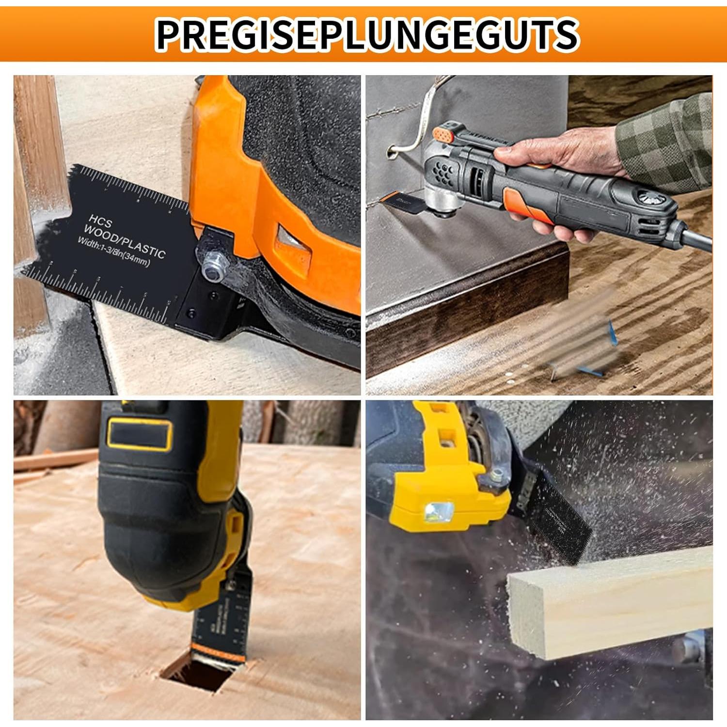 Juego de 50 Hojas Oscilantes AMZWEI para Metal y Madera