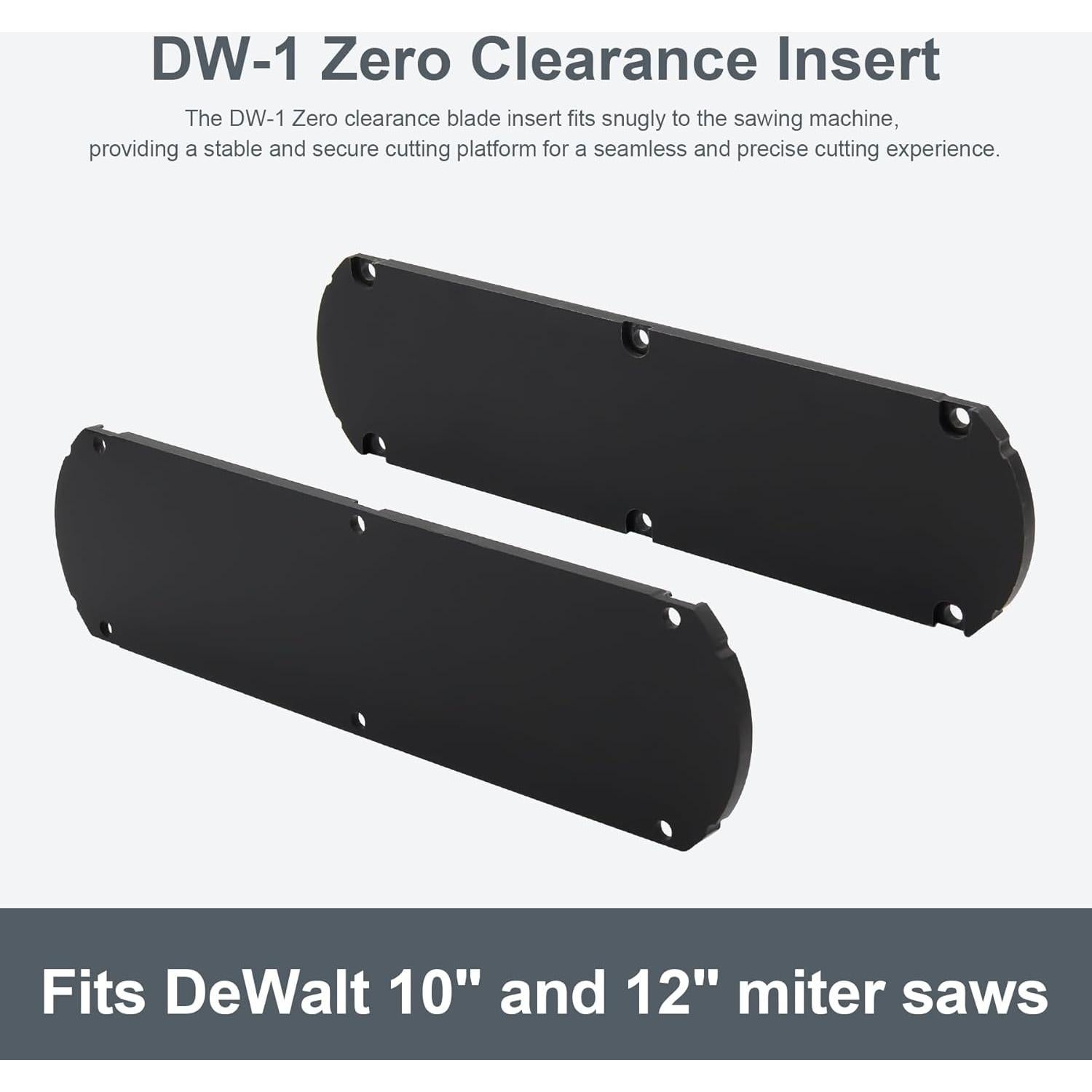 Insertos de Cero Clearance Thaekuns DW-1 para Sierras DeWalt 10" y 12"