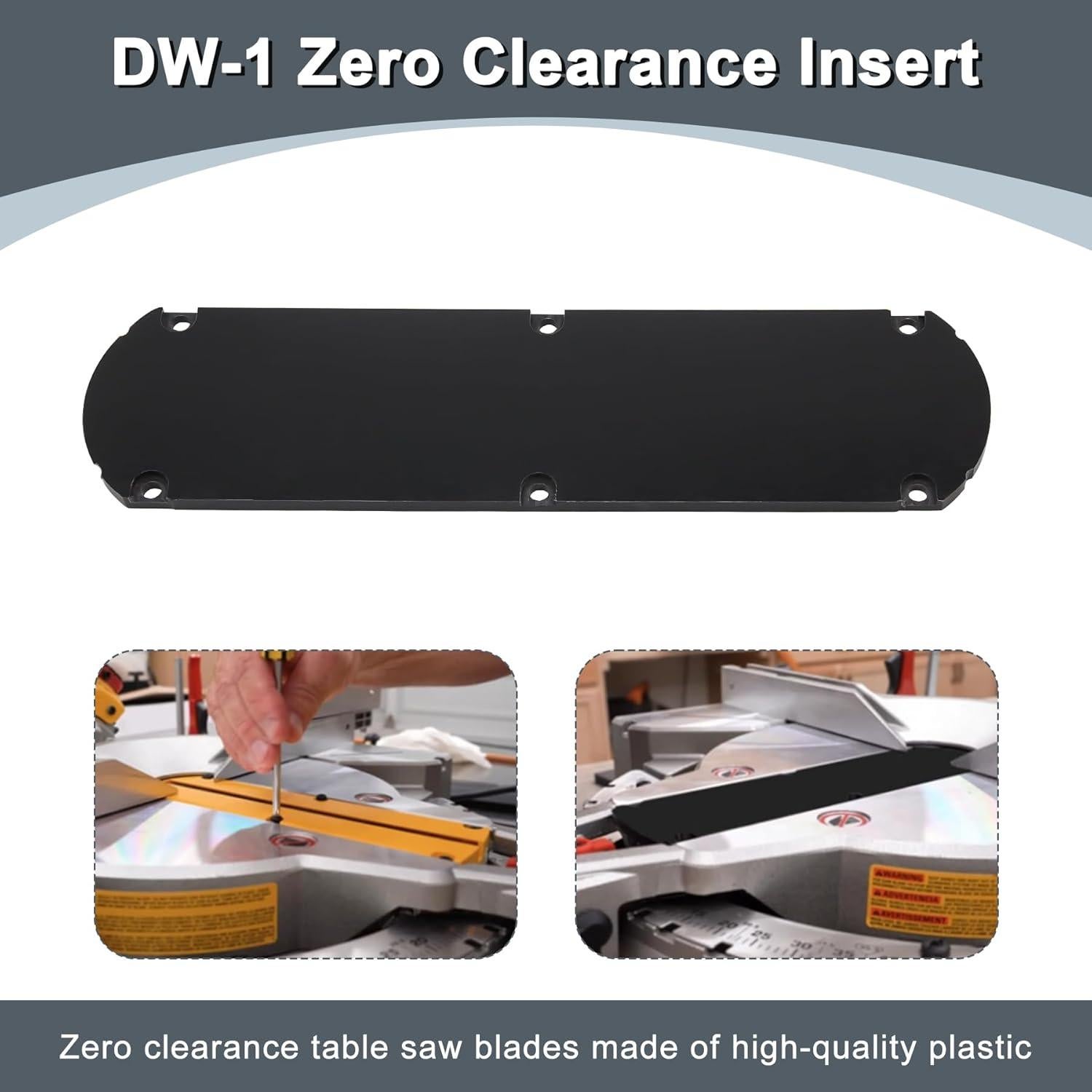 Insertos de Cero Clearance Thaekuns DW-1 para Sierras DeWalt 10" y 12"