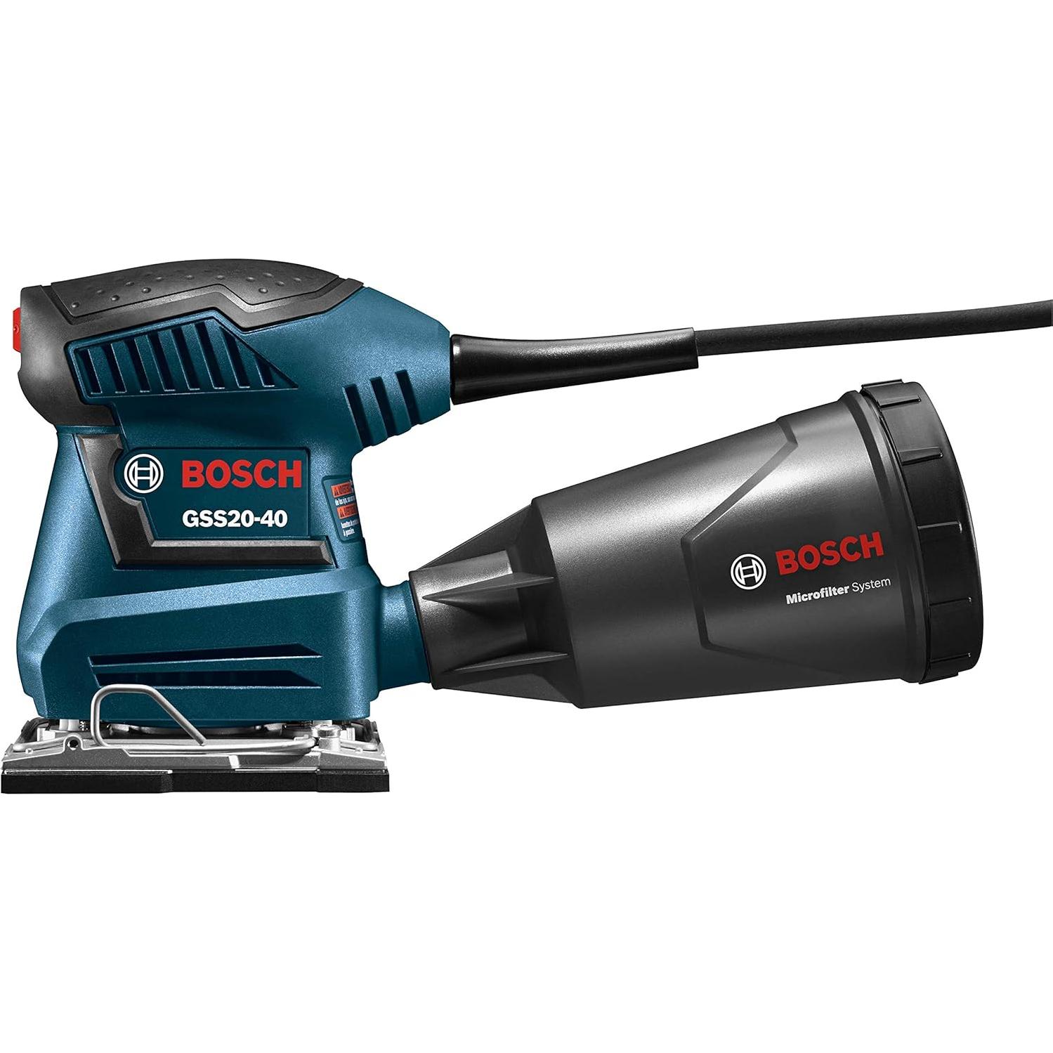 Lijadora Orbital BOSCH GSS20-40 2A 12000 OPM con Colector