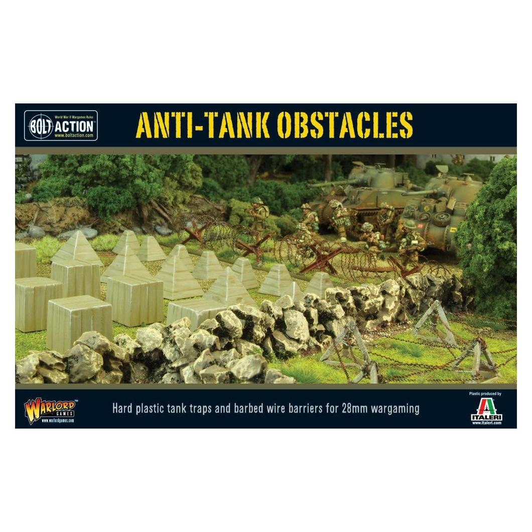 Obstáculos Antitanque Warlord 1:56 WWII Diorama 30x20 cm