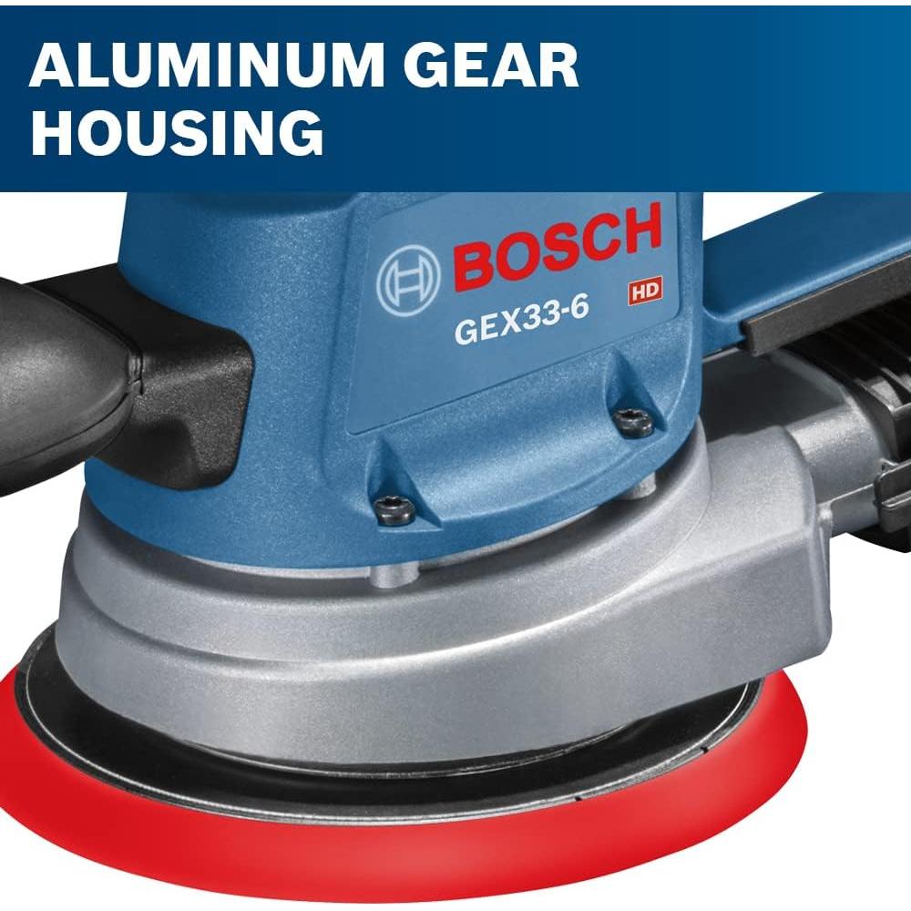 Lijadora Brilladora Bosch GEX33-6N 6" Orbital 3.3A