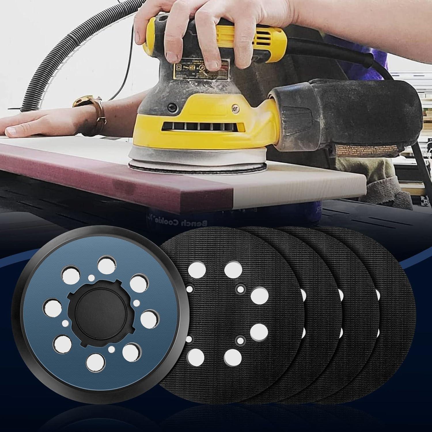 Paquete de 5 Almohadillas Lijado Dewalt 12,7 cm 8 Agujeros