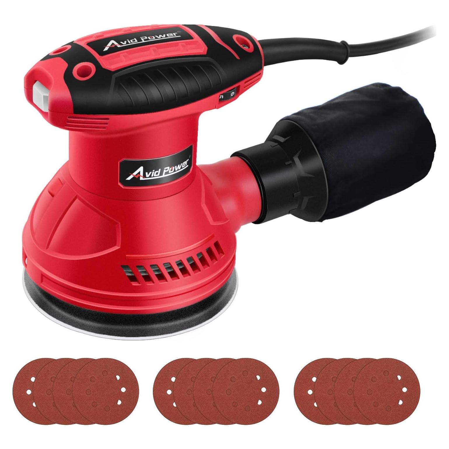 Lijadora Orbital AVID POWER 3.0 Amp 12 Papeles de Lija