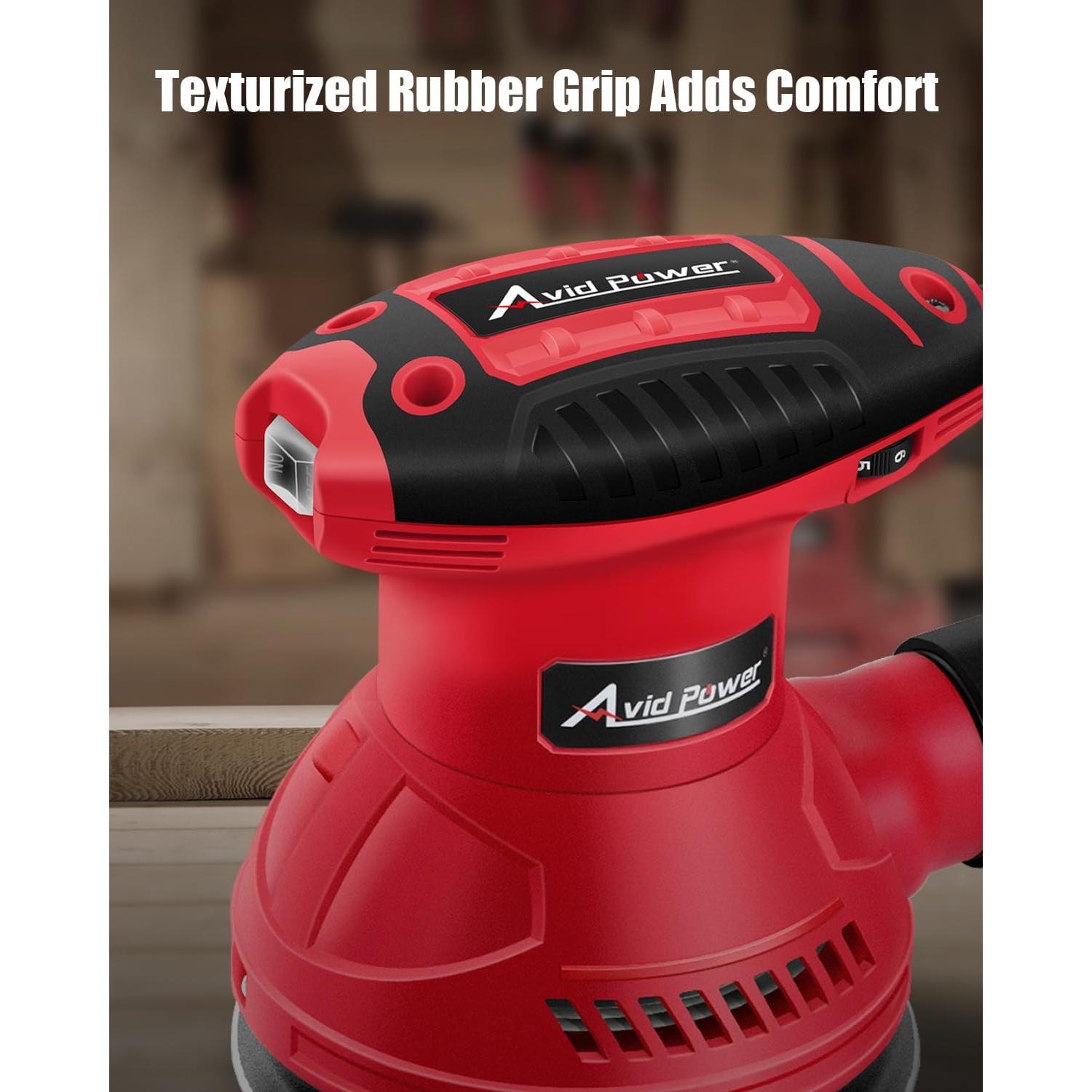 Lijadora Orbital AVID POWER 3.0 Amp 12 Papeles de Lija