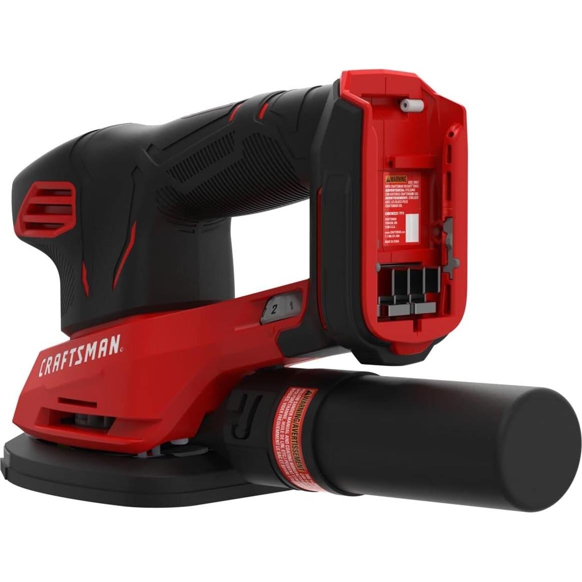 Lijadora de Detalle Inalámbrica CRAFTSMAN 20V MAX, Roja