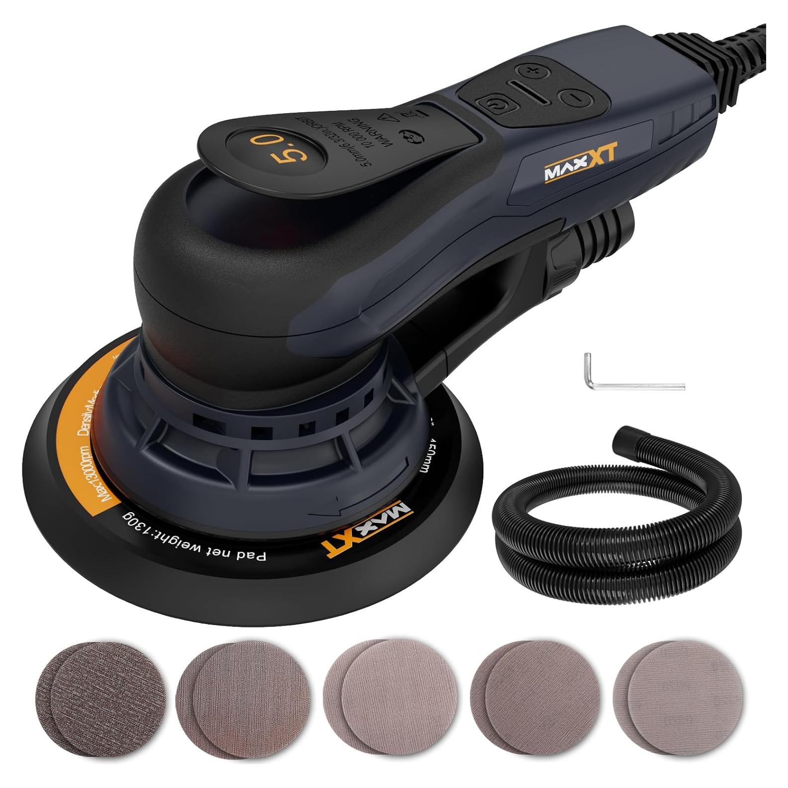 Lijadora Orbital MAXXT 350W Sin Escobillas 2,34kg 10 Papeles