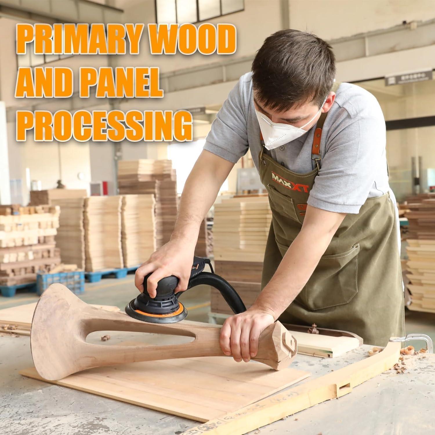 Lijadora Orbital MAXXT 350W Sin Escobillas 2,34kg 10 Papeles