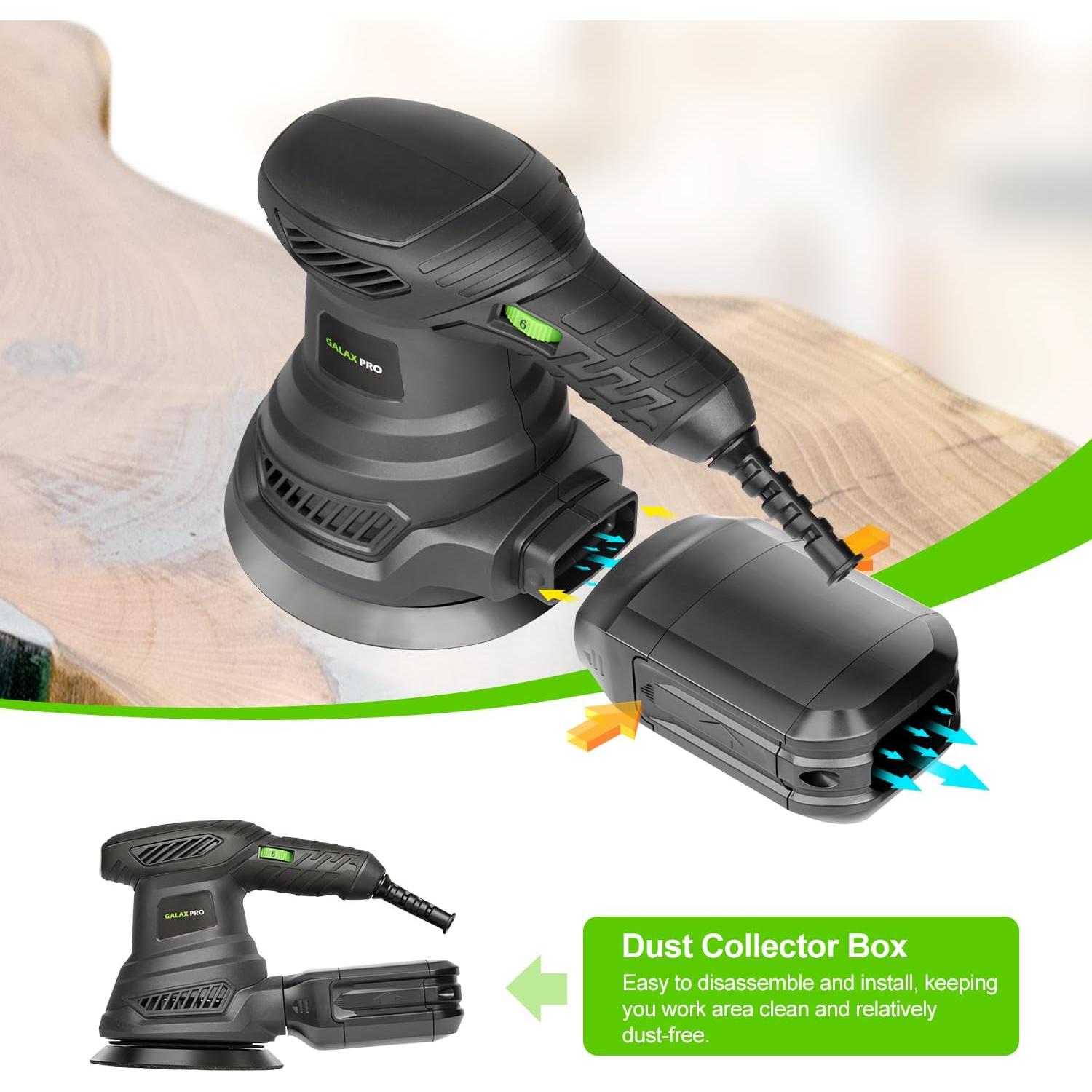 Lijadora Orbital GALAX PRO 300W 6 Velocidades 12.45cm