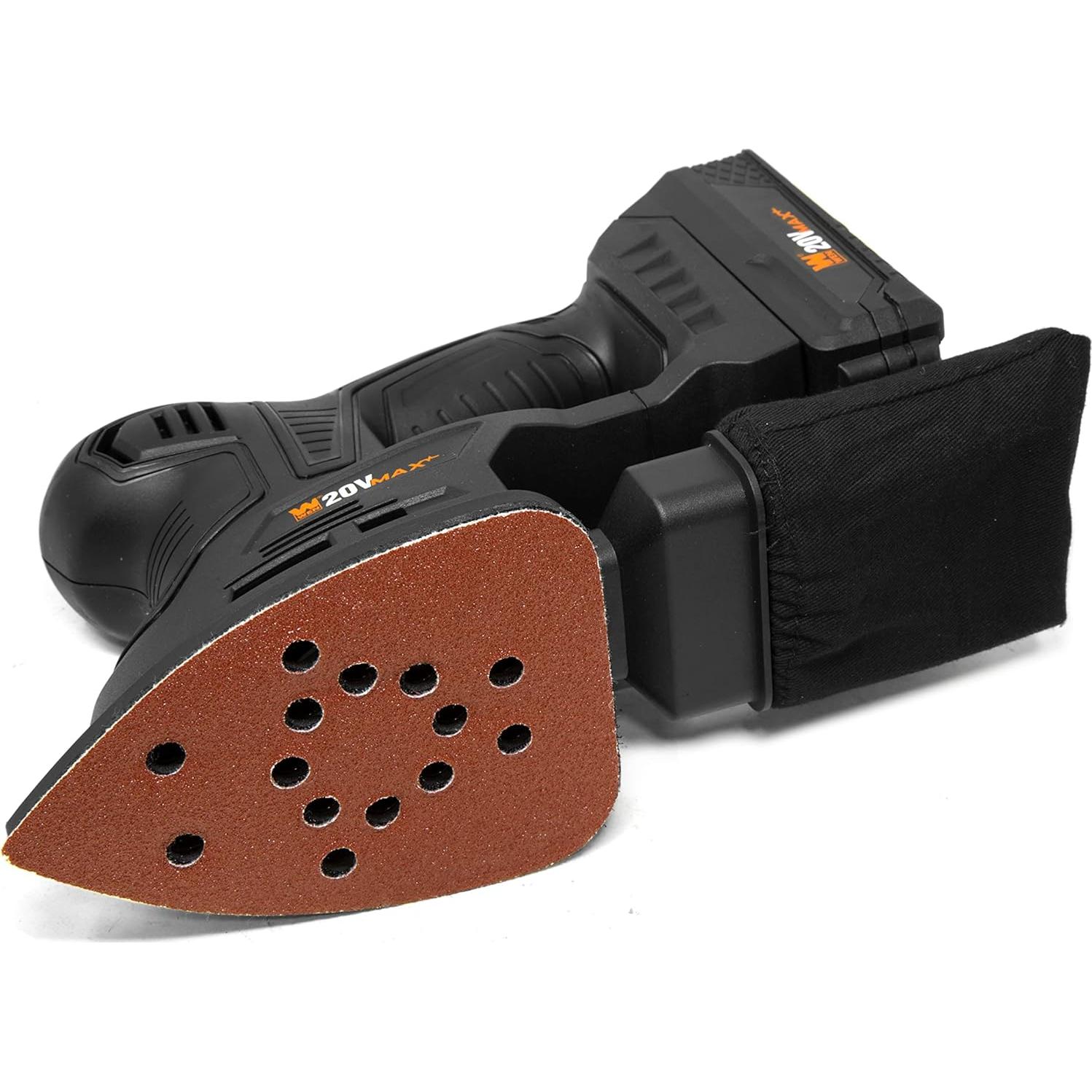 Lijadora de Palma Inalámbrica WEN 20V con Batería y Cargador