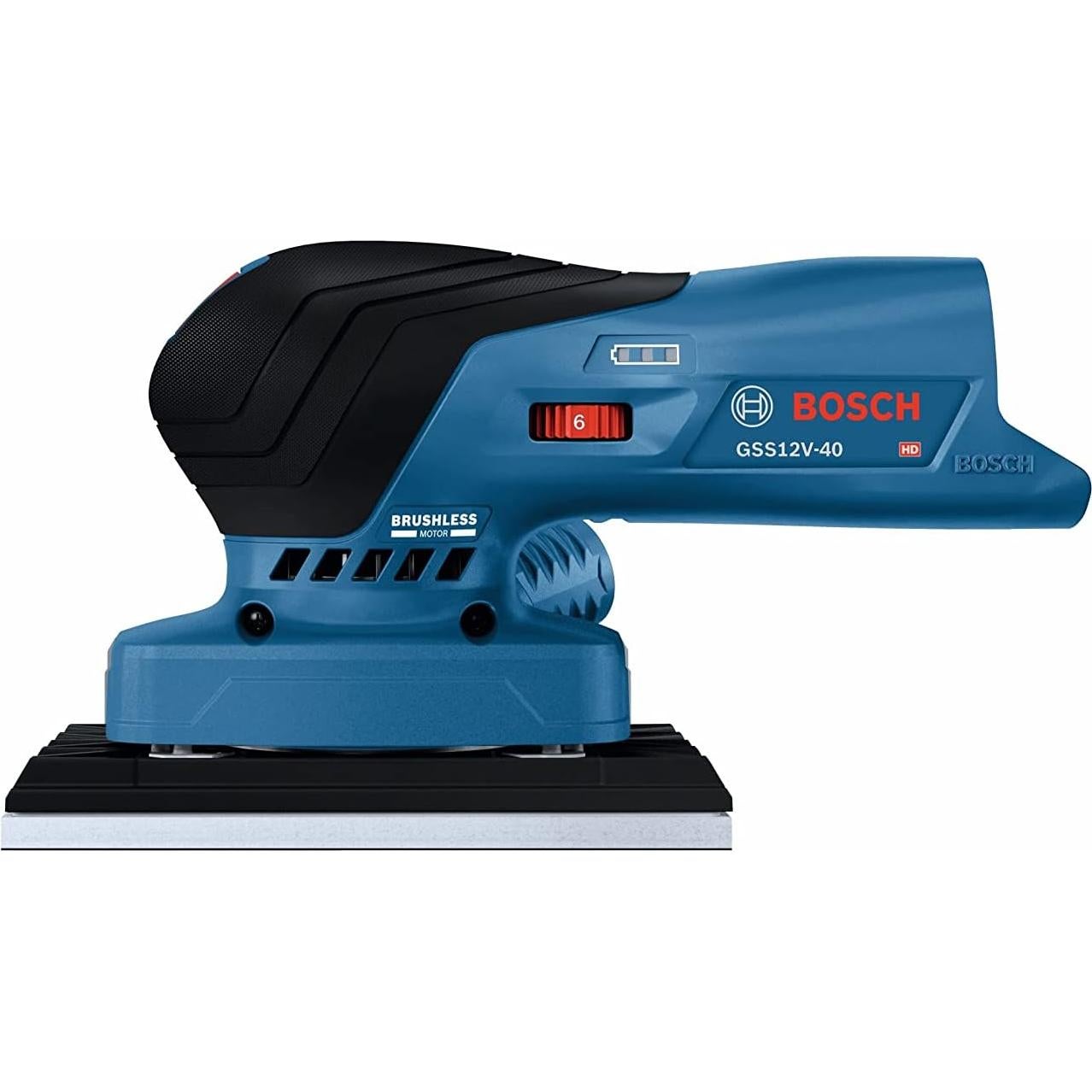 Lijadora Orbital Sin Cable BOSCH GSS12V-40N 12V 1/4 y 1/3 Hoja