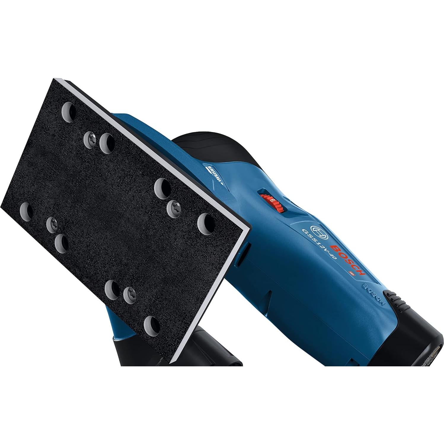 Lijadora Orbital Sin Cable BOSCH GSS12V-40N 12V 1/4 y 1/3 Hoja