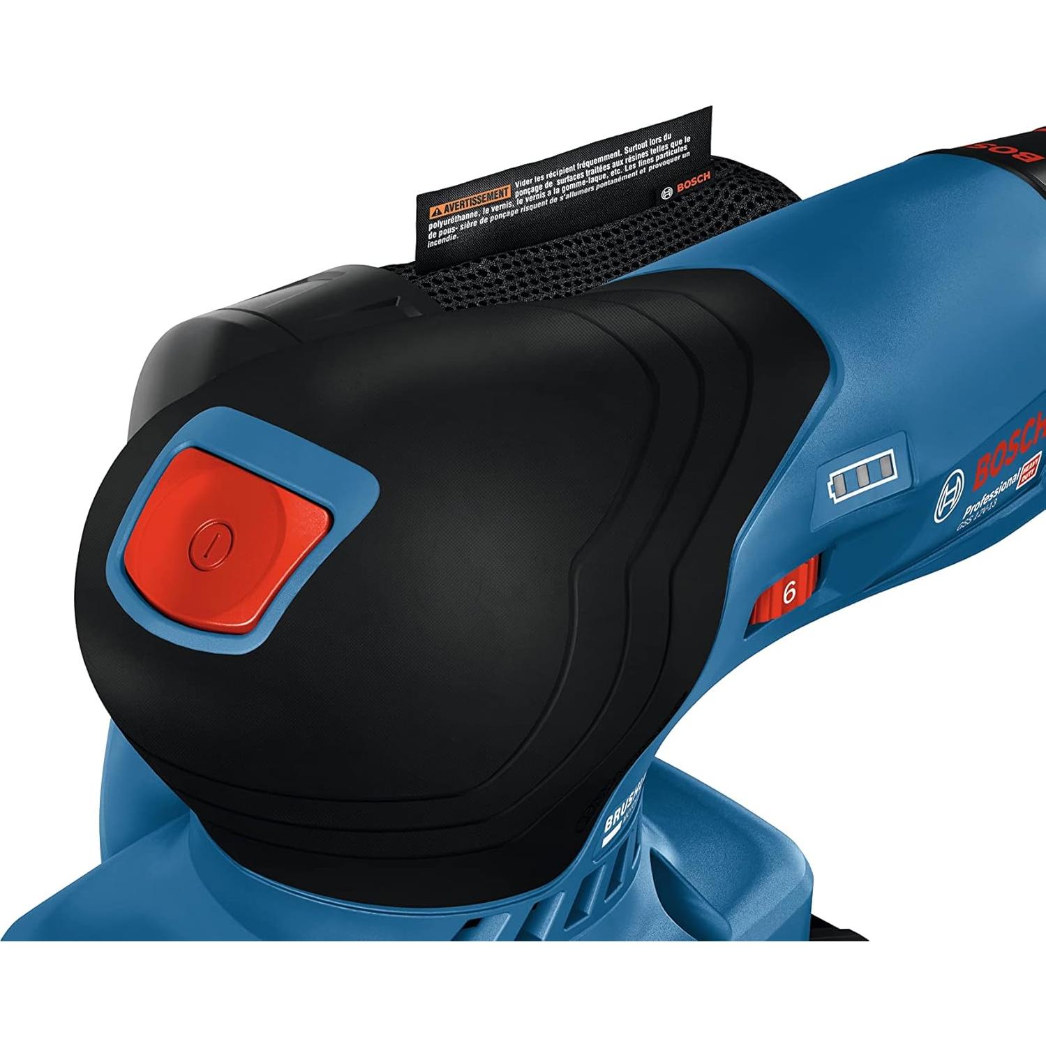 Lijadora Orbital Sin Cable BOSCH GSS12V-40N 12V 1/4 y 1/3 Hoja