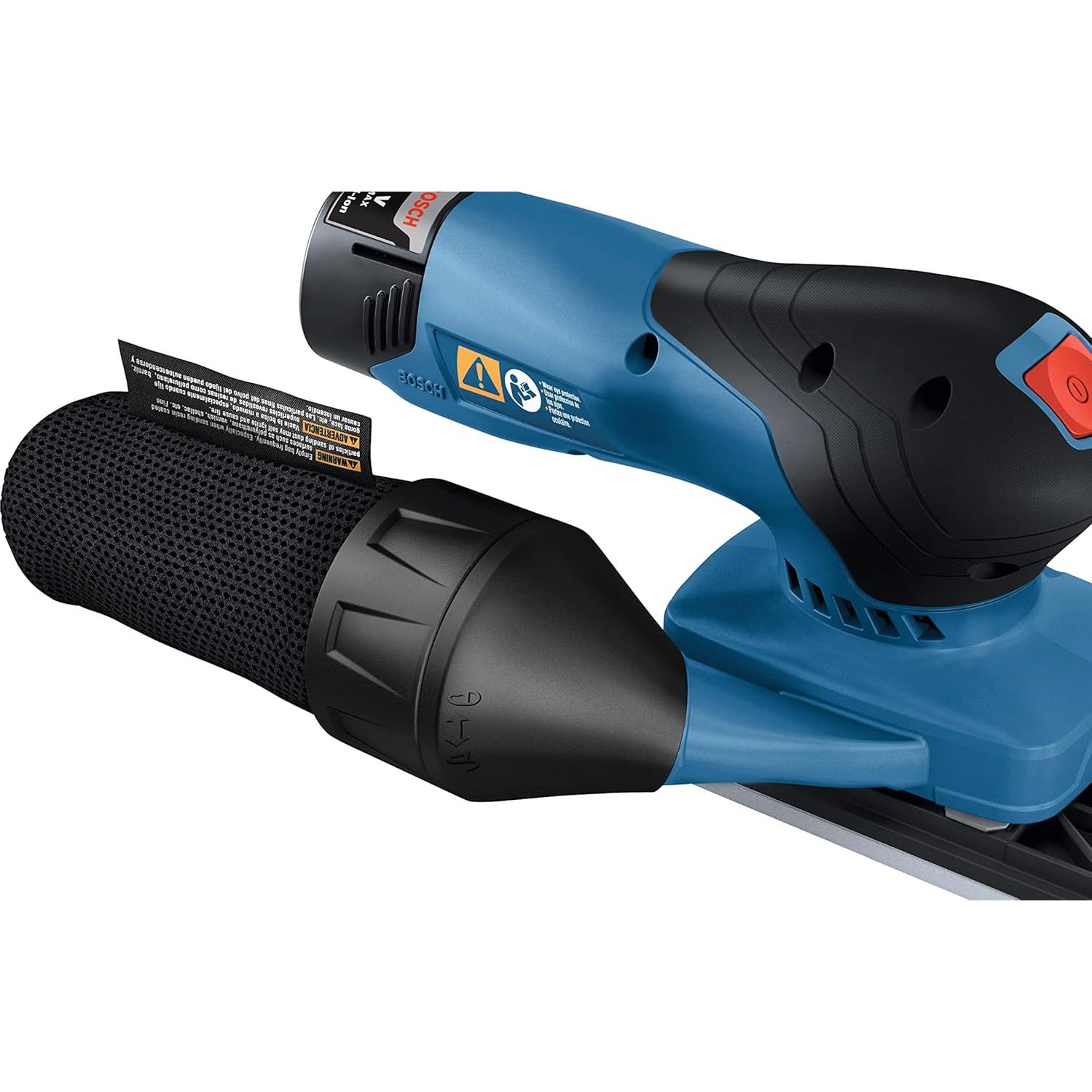 Lijadora Orbital Sin Cable BOSCH GSS12V-40N 12V 1/4 y 1/3 Hoja