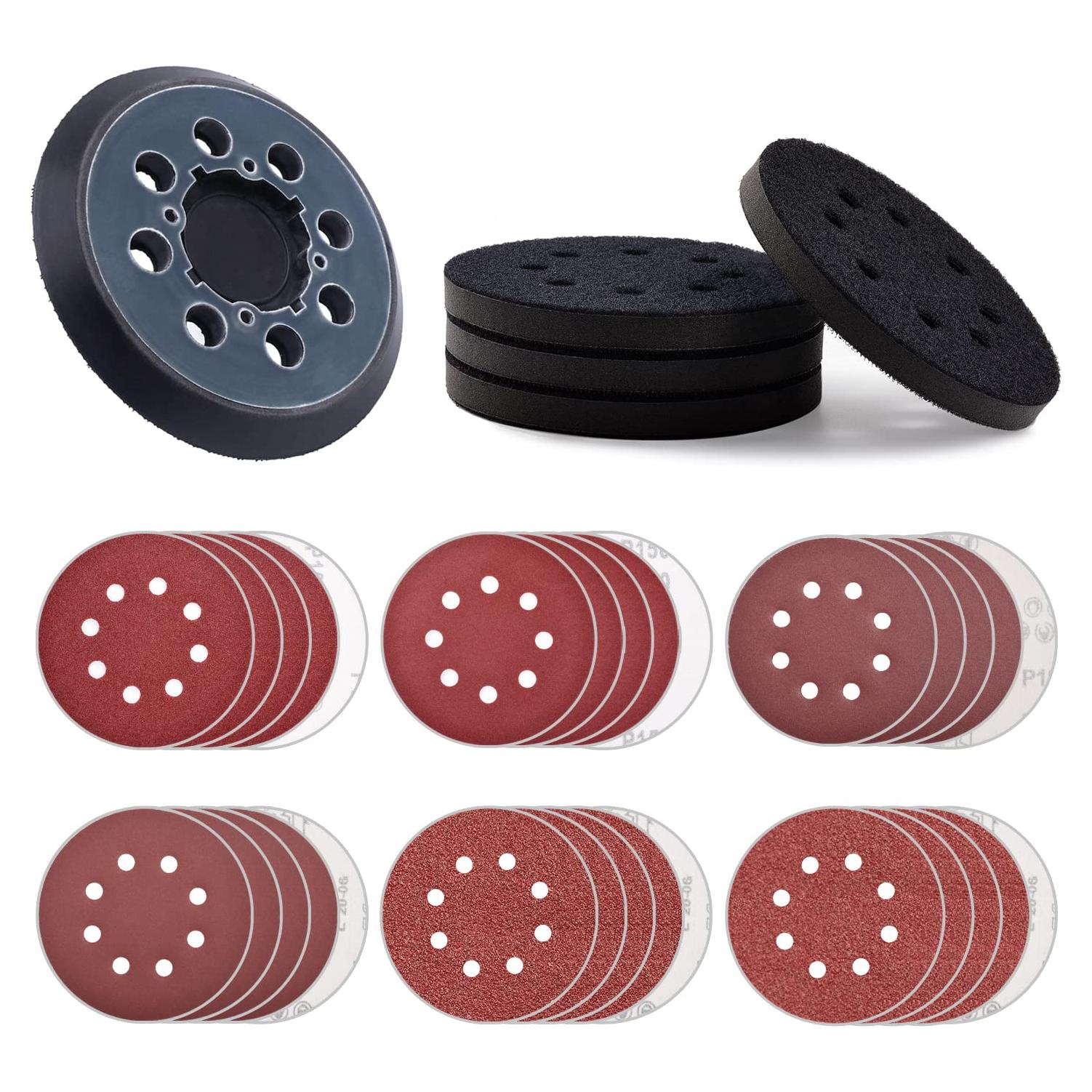 Pad de Reemplazo DeWalt 5" con Discos de Lijado 100-400