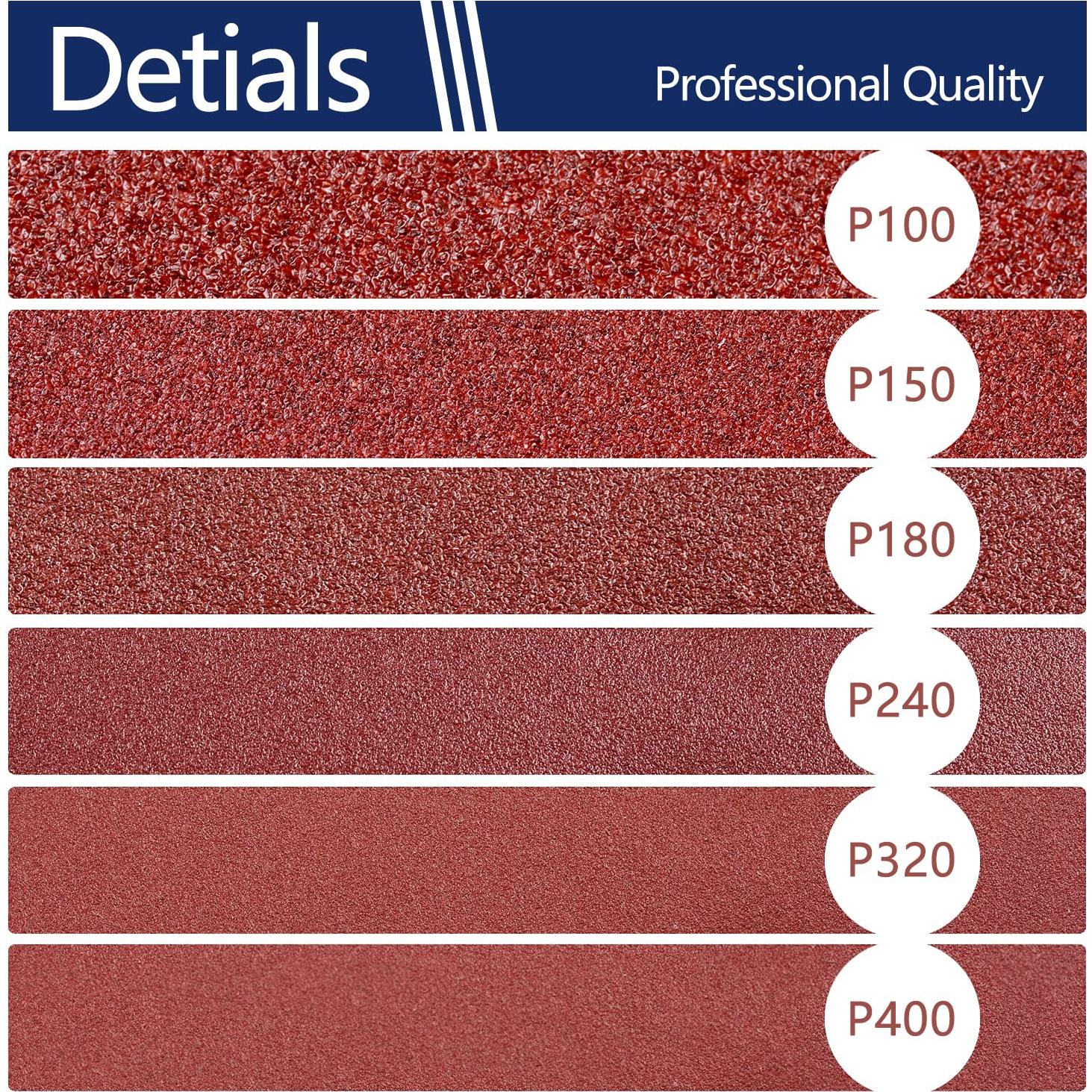 Pad de Reemplazo DeWalt 5" con Discos de Lijado 100-400