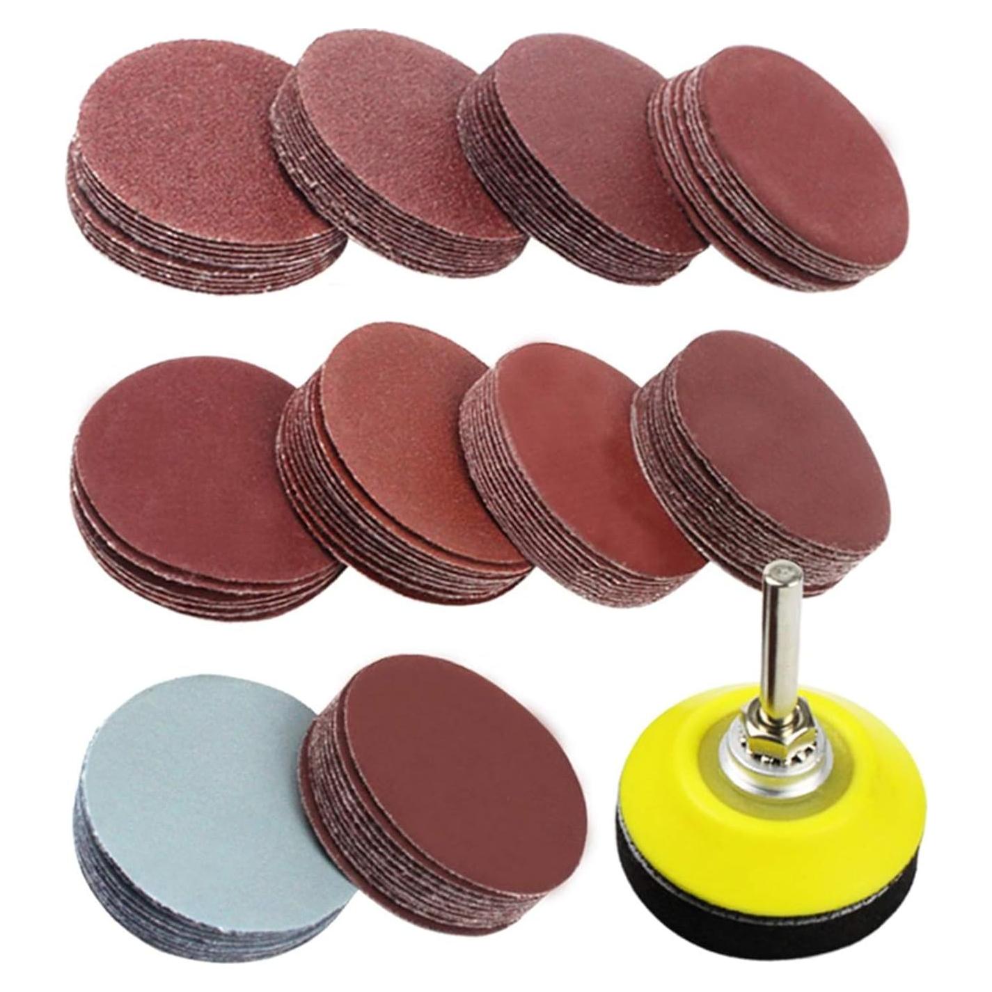 Kit de Lijado Coceca 100pcs 50mm con Discos y Almohadilla