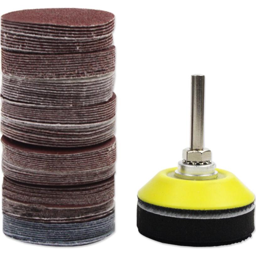 Kit de Lijado Coceca 100pcs 50mm con Discos y Almohadilla