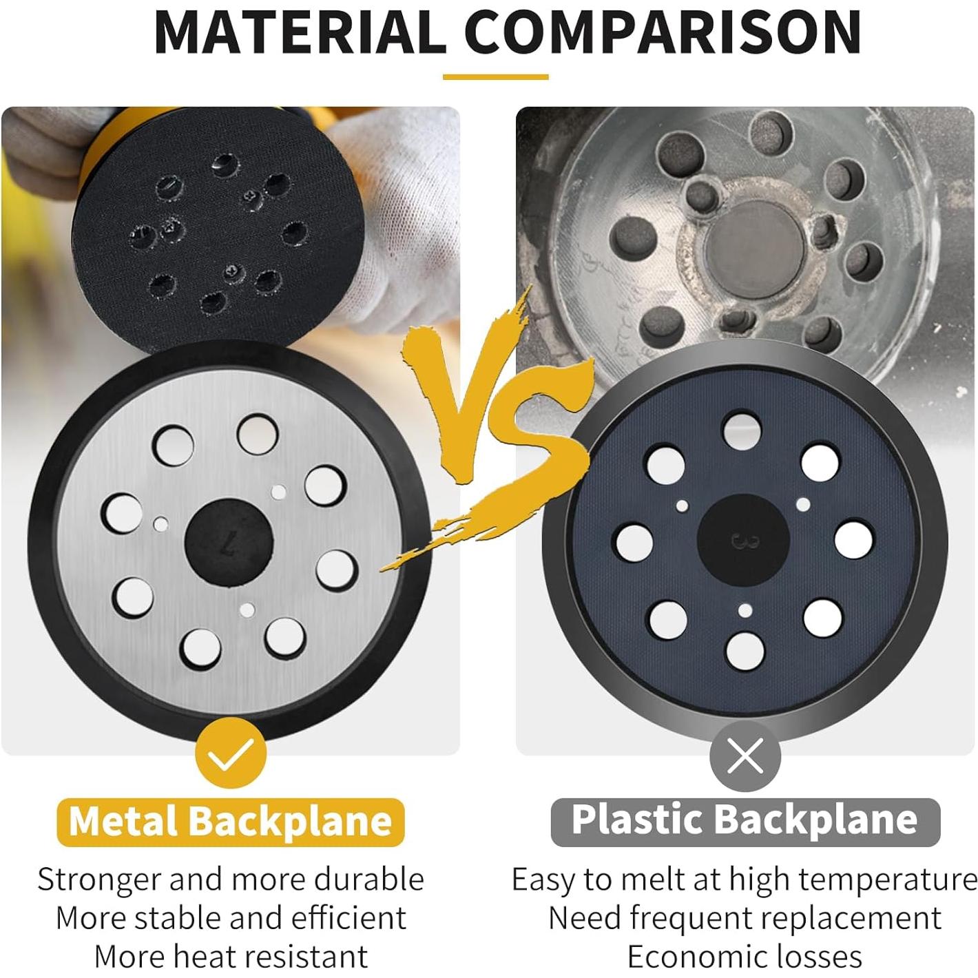 Almohadillas de Lijado Dewalt 5" 8 Agujeros Repuesto 2-Pack