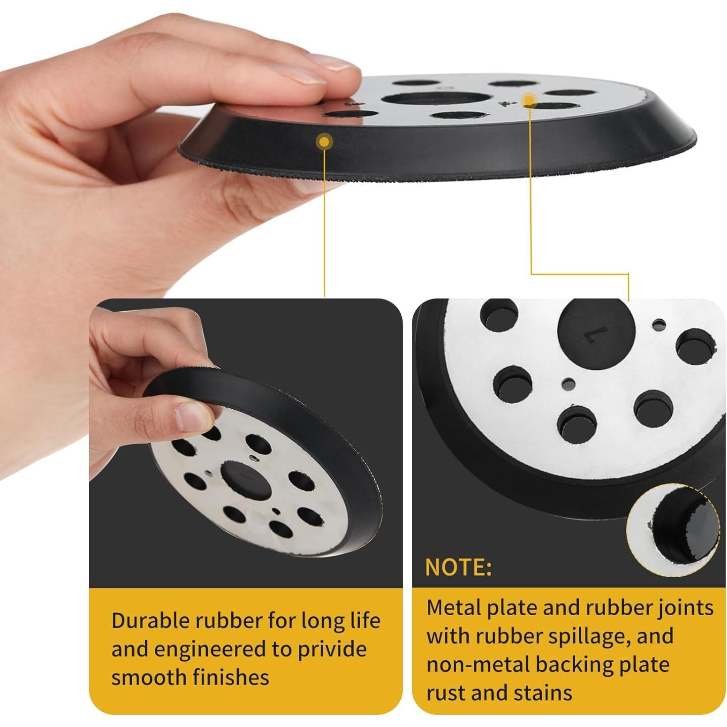 Almohadillas de Lijado Dewalt 5" 8 Agujeros Repuesto 2-Pack